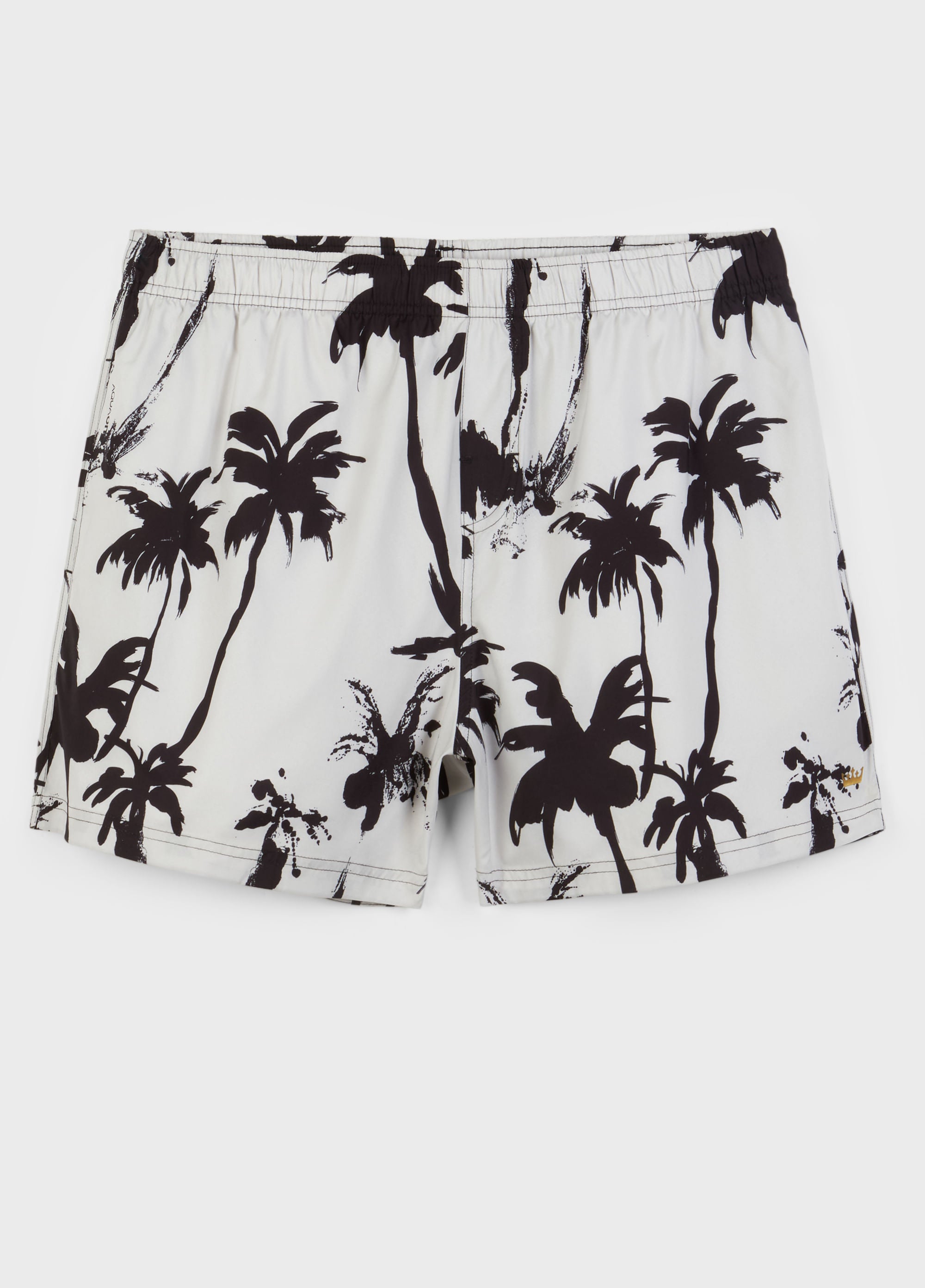 BEACH SHORT AQUAONE RORSCHACH OFF-WHITE/PRETO