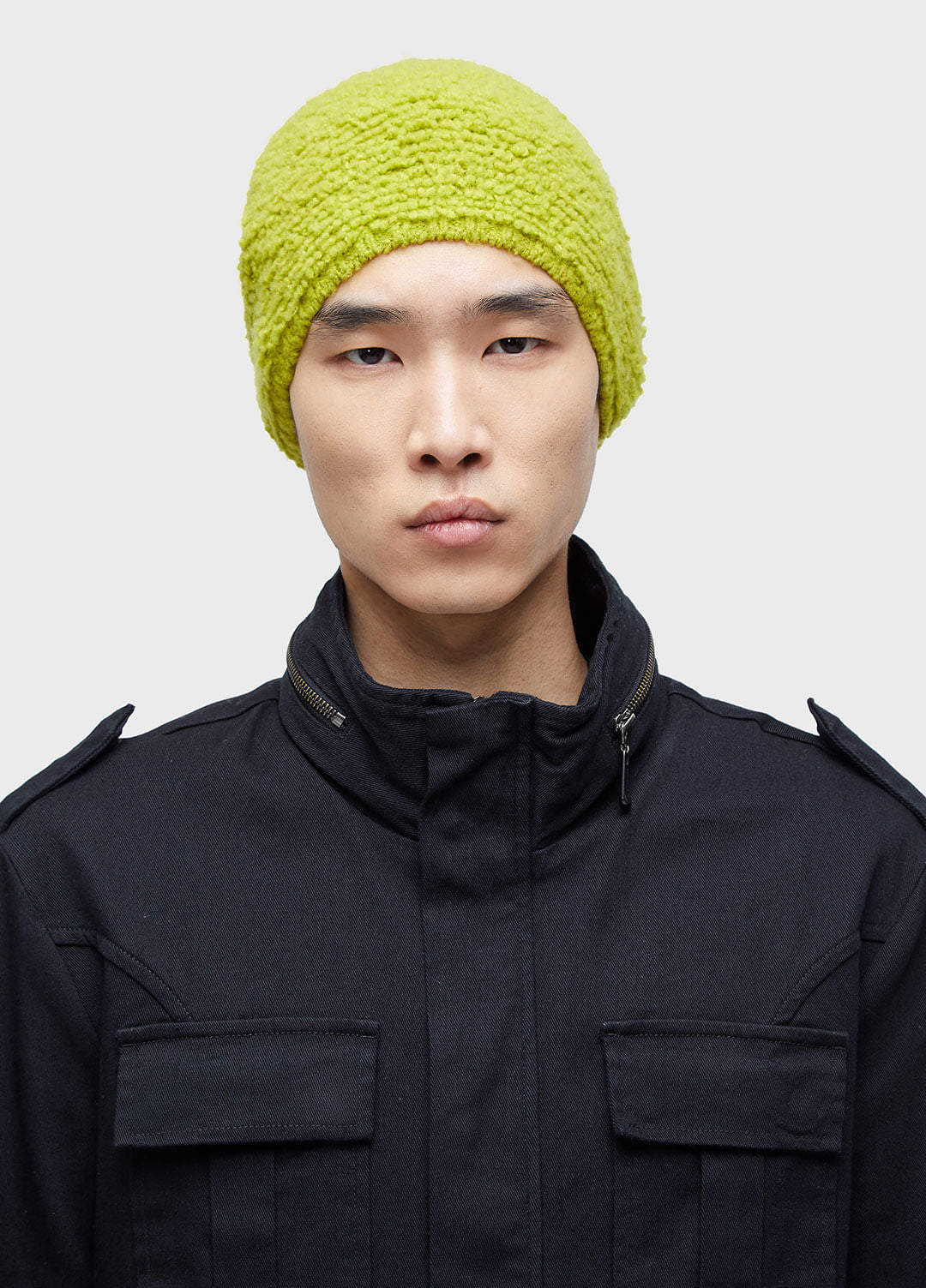 PARKA MASC POCKETS GOLA ALTA PRETO
