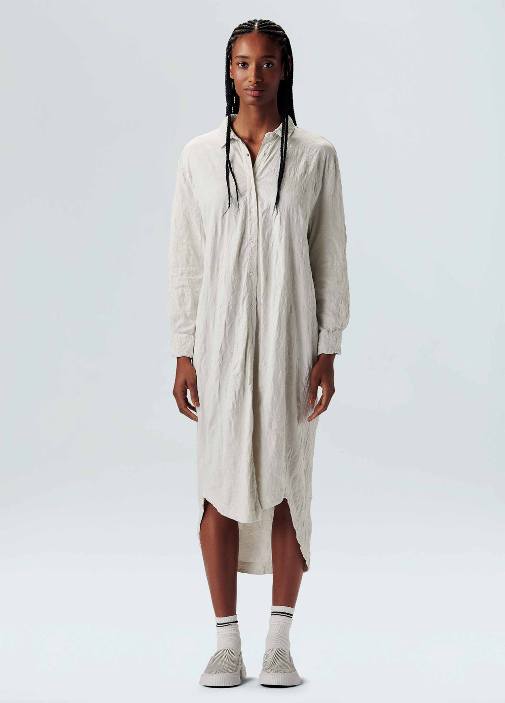 VESTIDO CHEMISE AMASSADA CASUAL