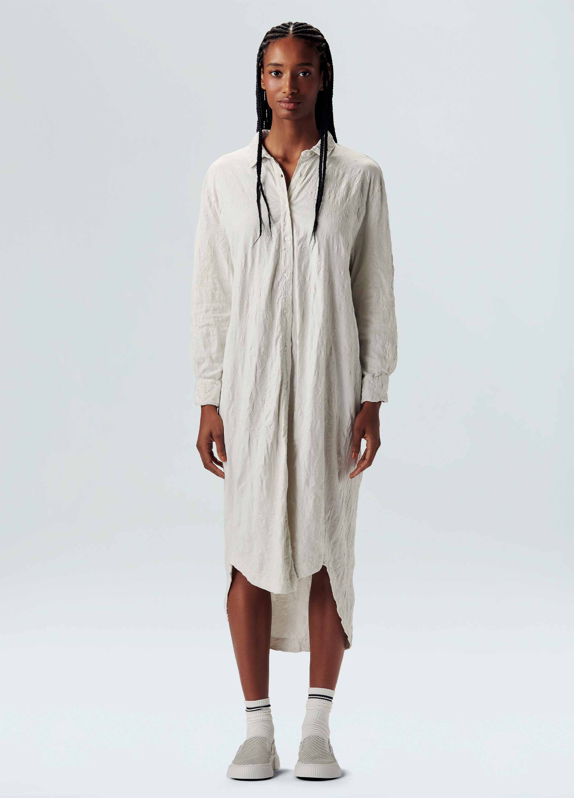 VESTIDO CHEMISE AMASSADA CASUAL