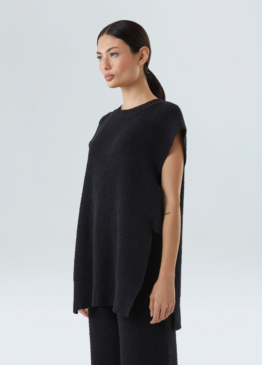 COLETE TRICOT BOUCLET PRETO