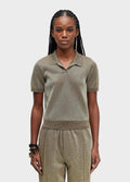BLUSA POLO TRICOT DOURADO