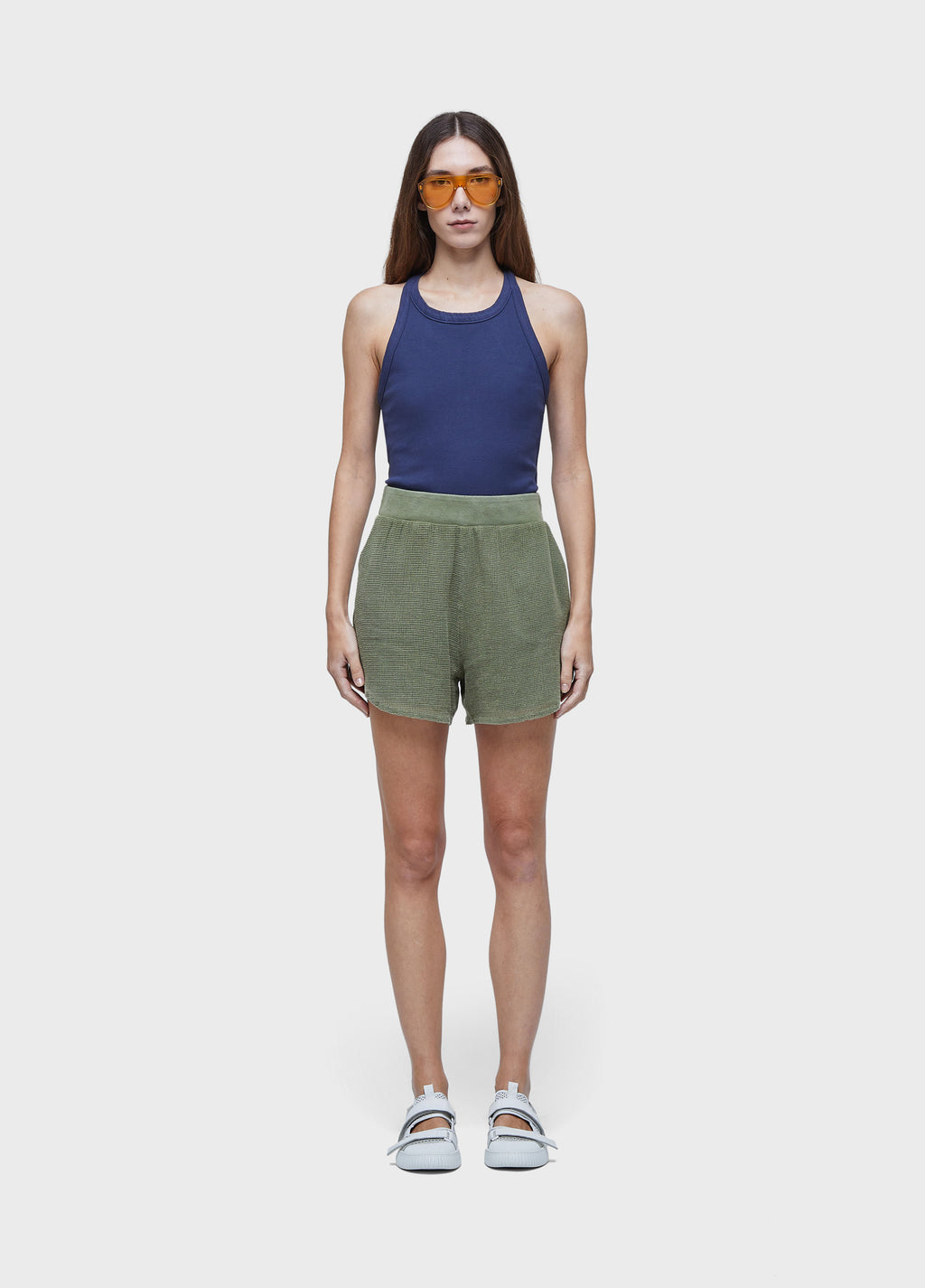 SHORT ASA DELTA TELA VERDE PALMEIRA