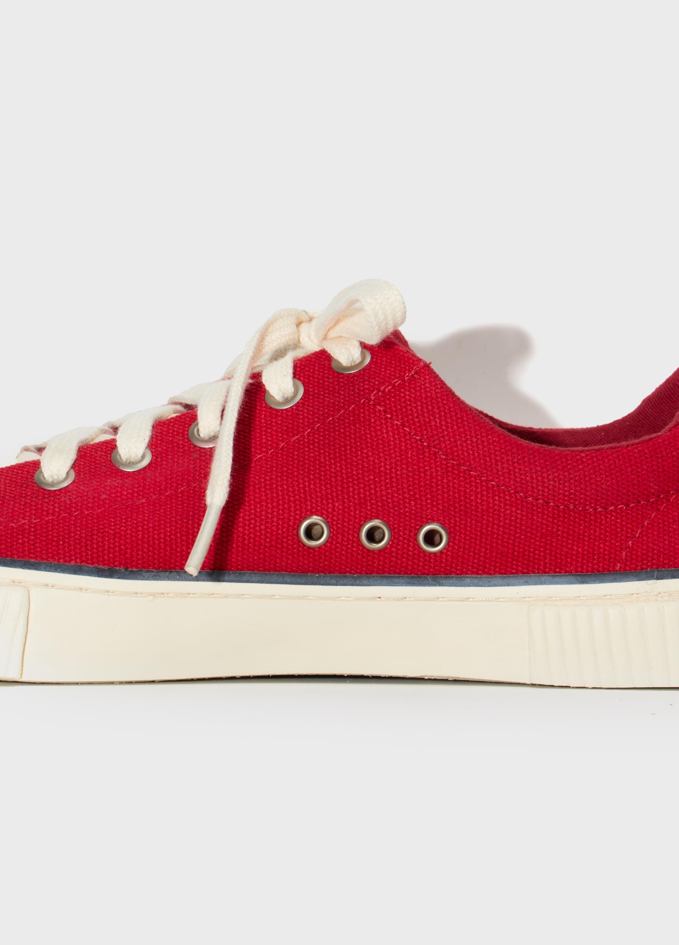 TÊNIS LONA +5521 M VERMELHO/OFF-WHITE