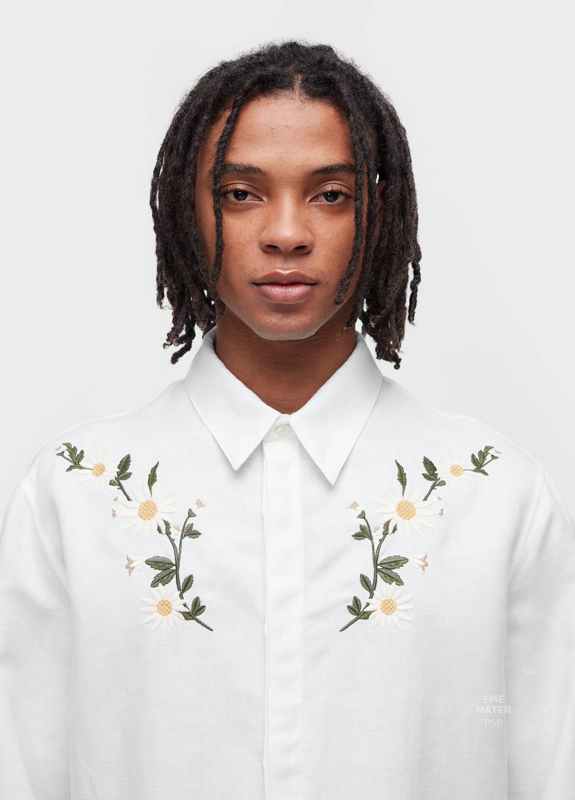 CAMISA MASC LINEN DAISY LIGHT ML OFF-WHITE