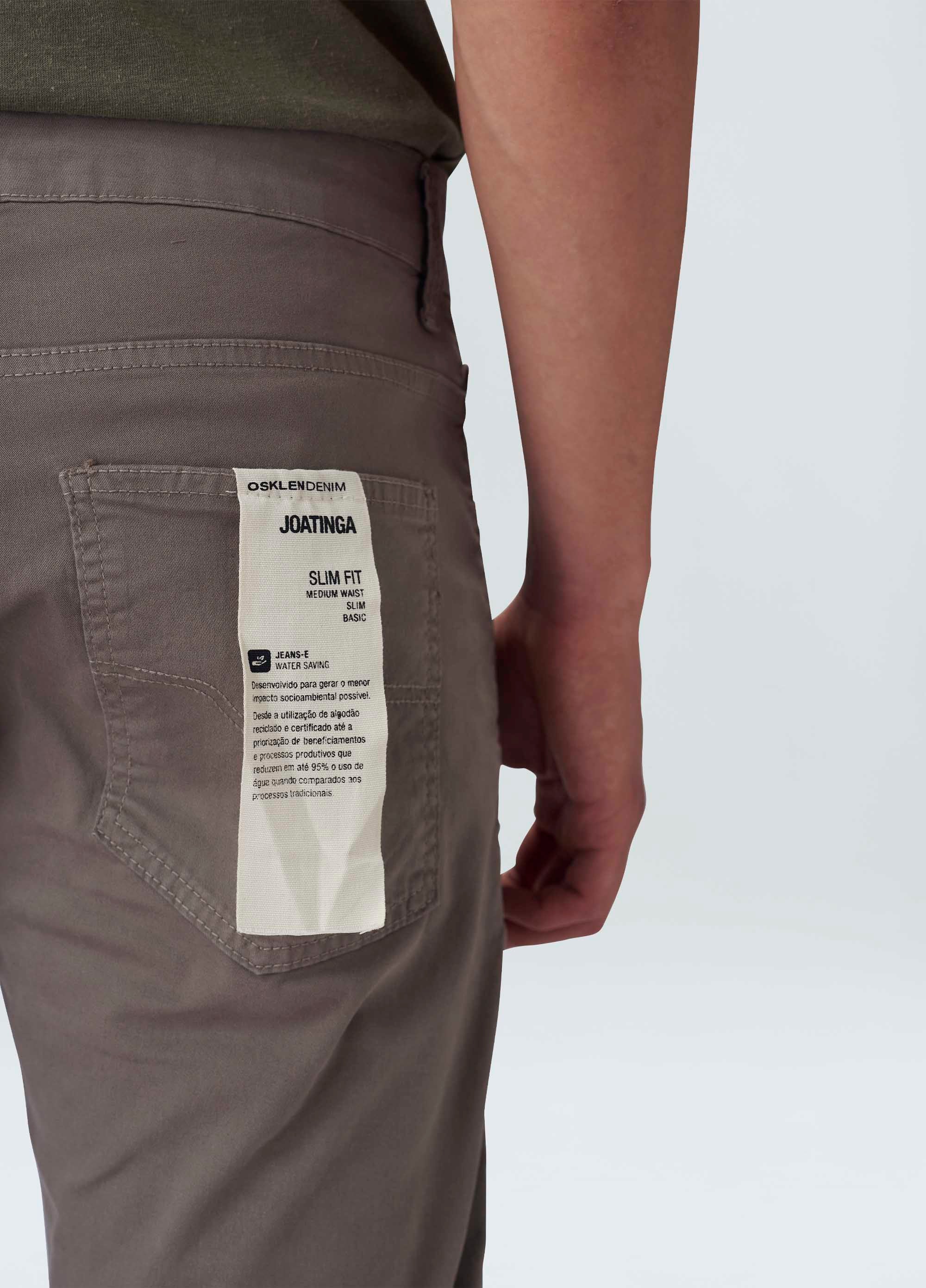 CALCA 5 POCKETS COLOR LISA CINZA