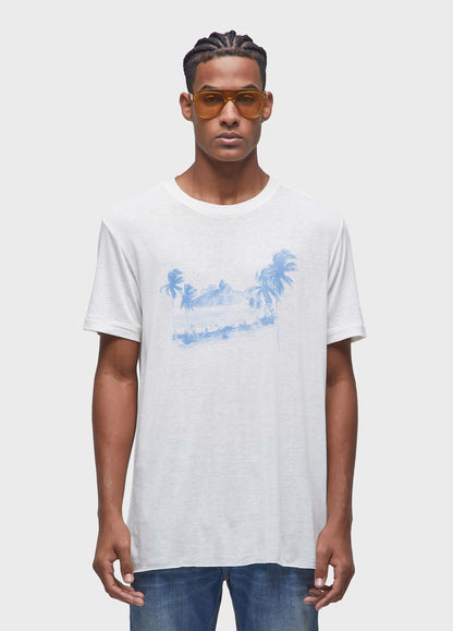 T-SHIRT LIGHT LINEN PAISAGEM MC