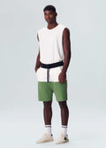 BERMUDA CASUAL MASC BICOLOR OFF-WHITE/VERDE CACTUS