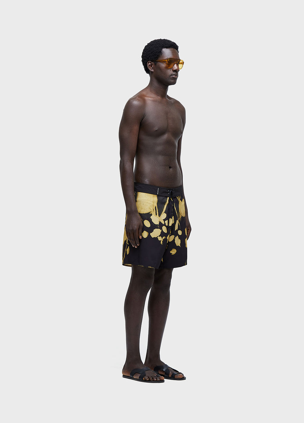 BERMUDA SURF ROSE GEMA PRETO/AMARELO