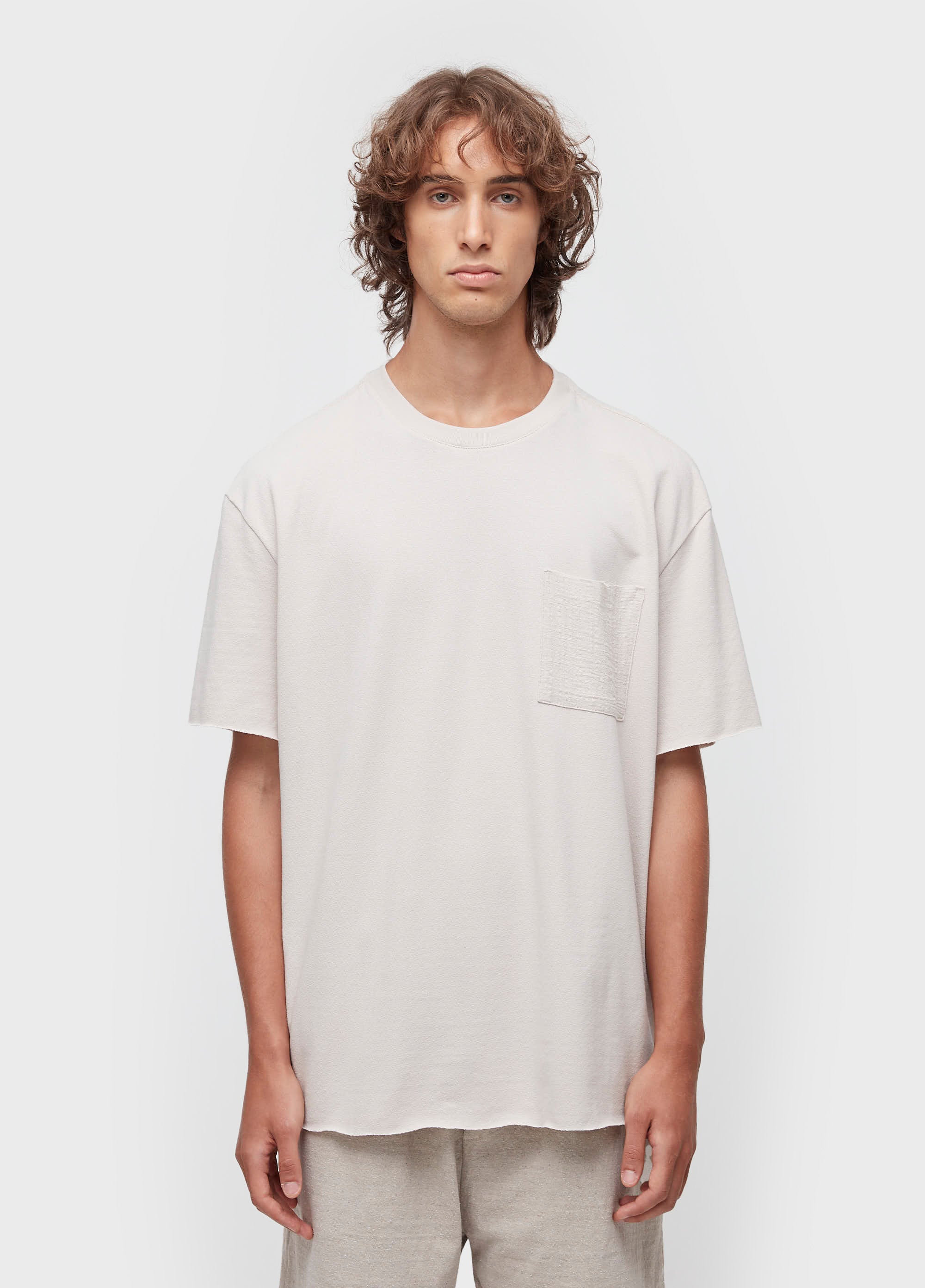 T-SHIRT OVER TEXTURE POCKET MC