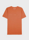 T-SHIRT SLIM STONE MINIMAL MC LARANJA TANGERINA