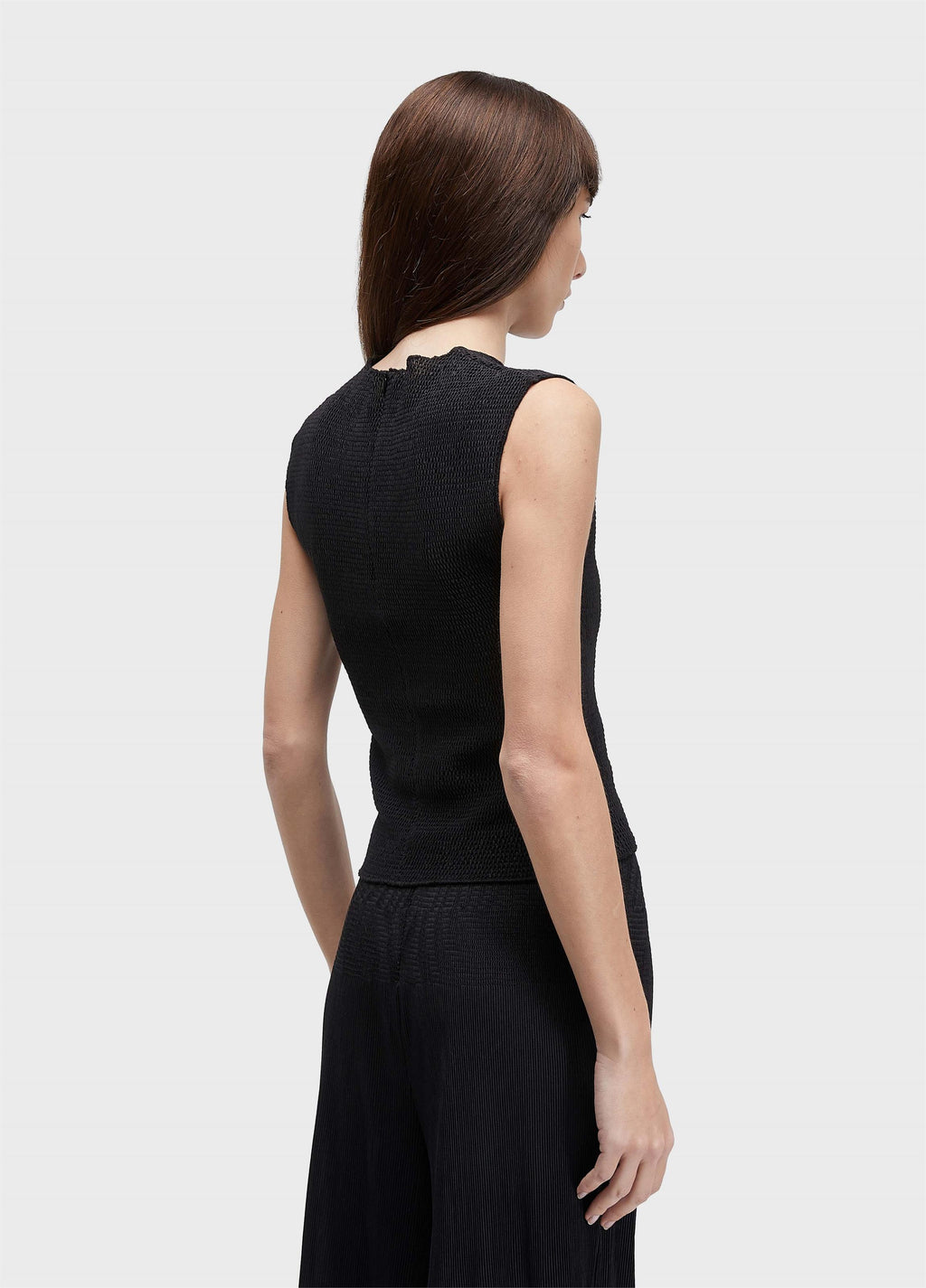 BLUSA SLEEVESLESS LASTEX PLISSE