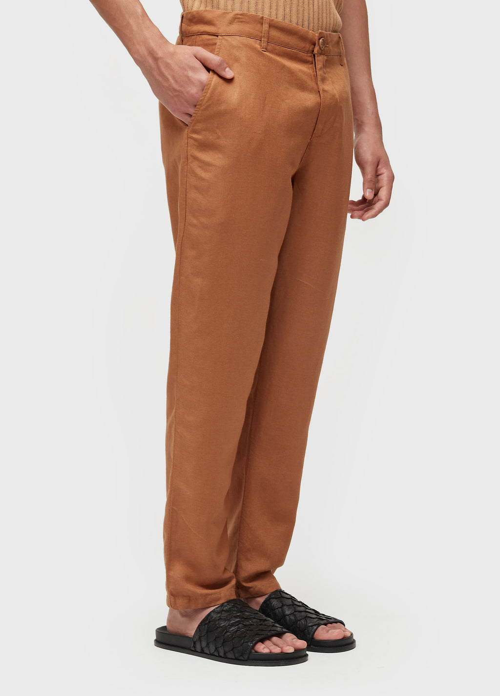 CALCA ALFAIATARIA FLUID LINEN