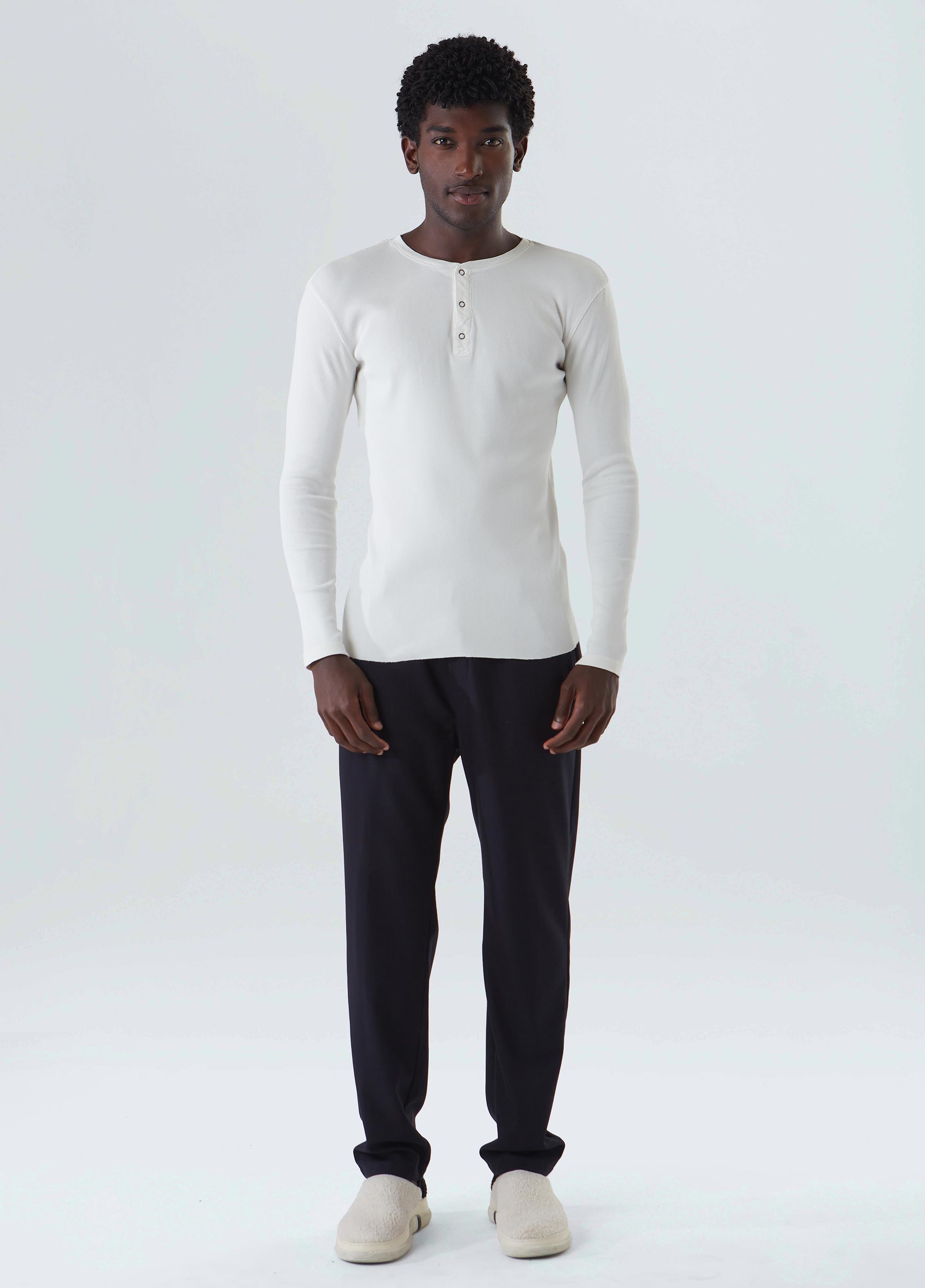 BATA FIT RIBBED ML OFF-WHITE