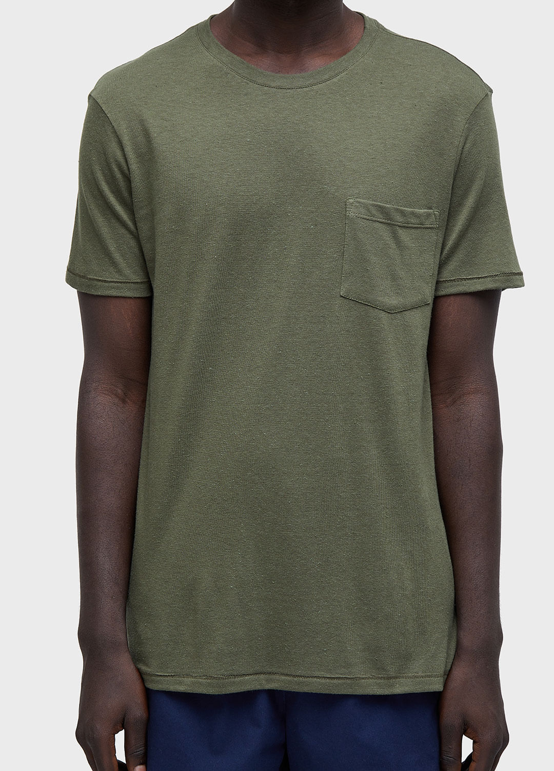 T-SHIRT RUSTIC POCKET E-BASICS MC II FOREST