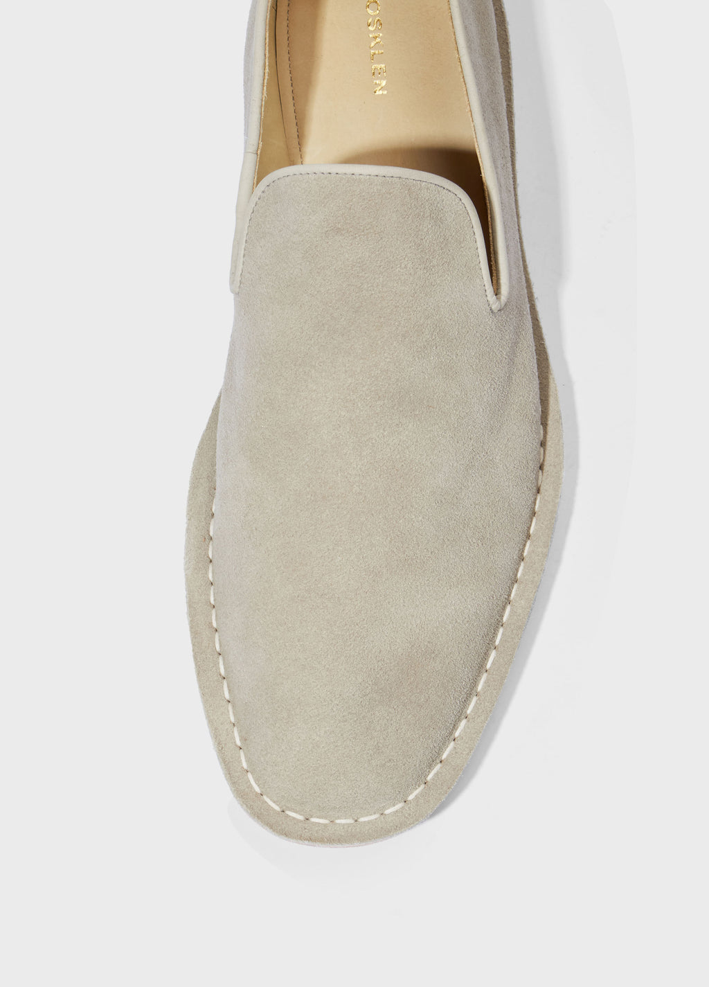 SAPATO MOC CAMURÇA M CINZA/NATURAL