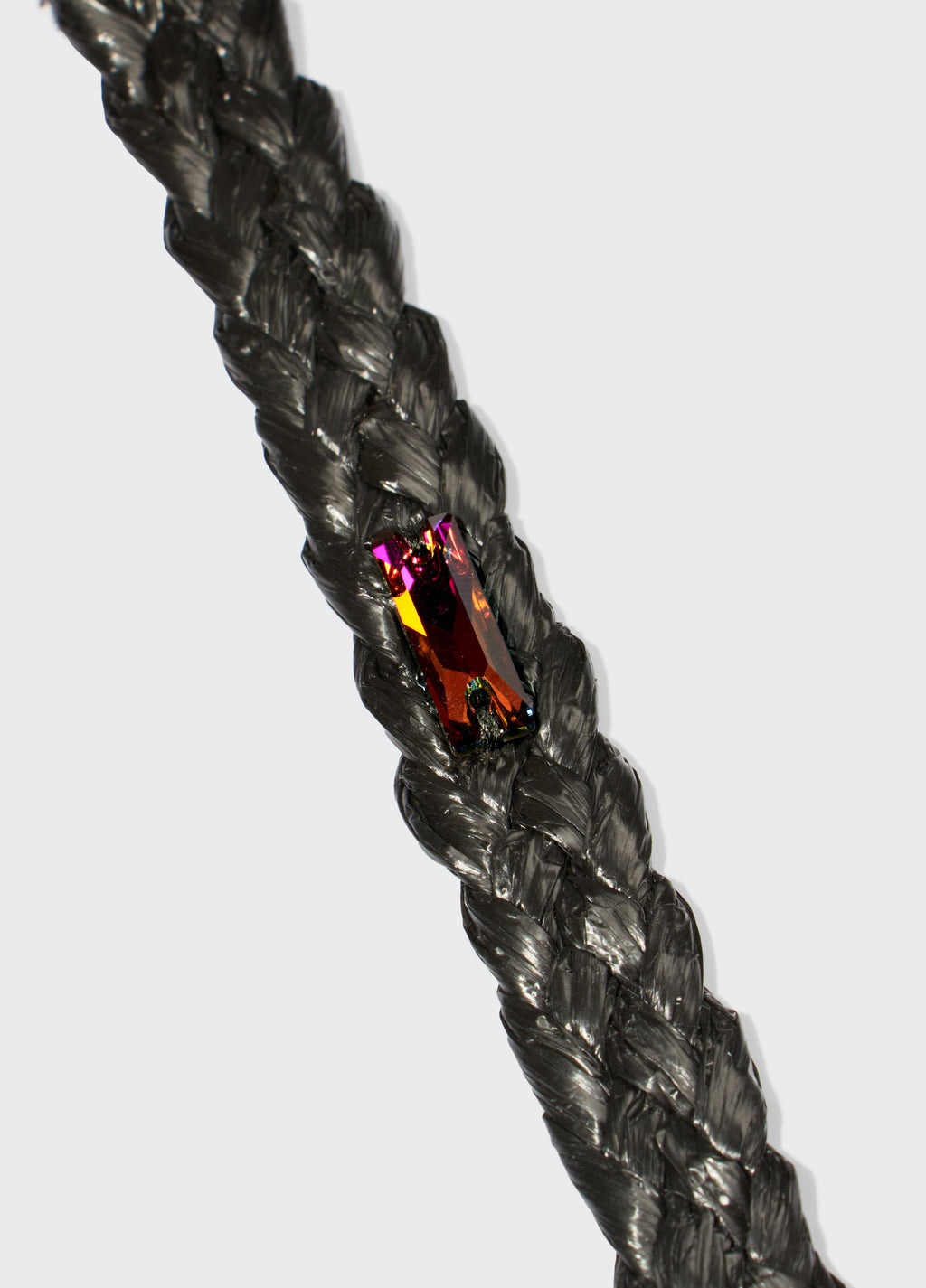 PULSEIRA CRISTAL SOLITÁRIO RÁFIA