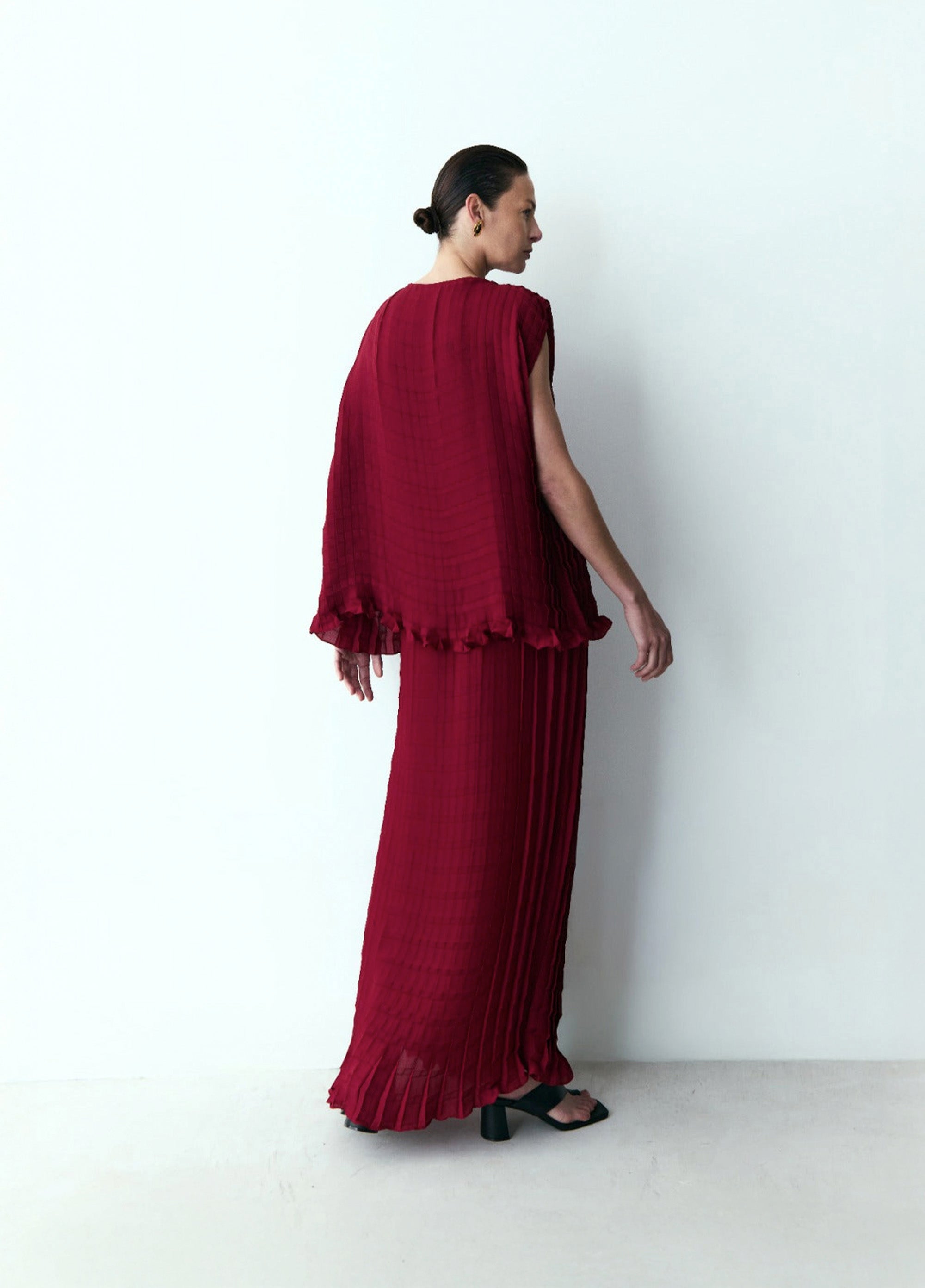 BLUSA PLEATS XADREZ