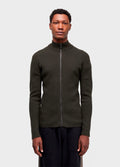 SWEATER TRICOT ZIPPED COTTON