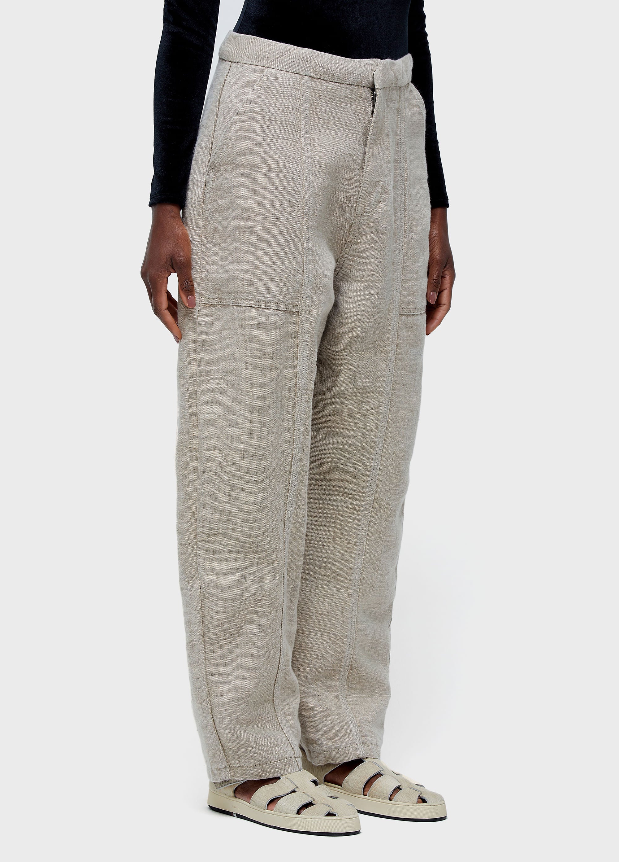 CALÇA OVER DOUBLE FACE JUTA