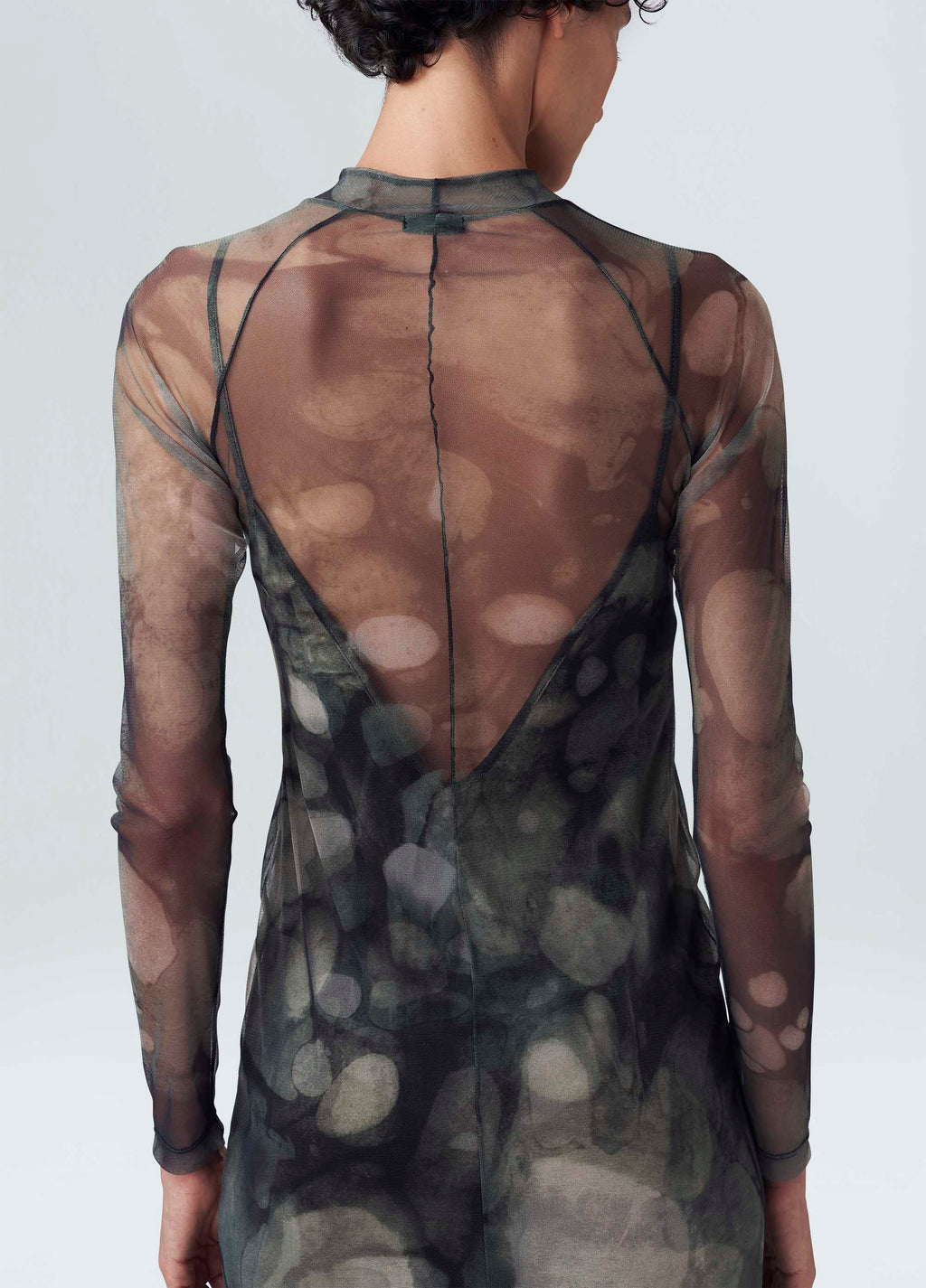 VESTIDO ML LONGO TULE FUNGUS