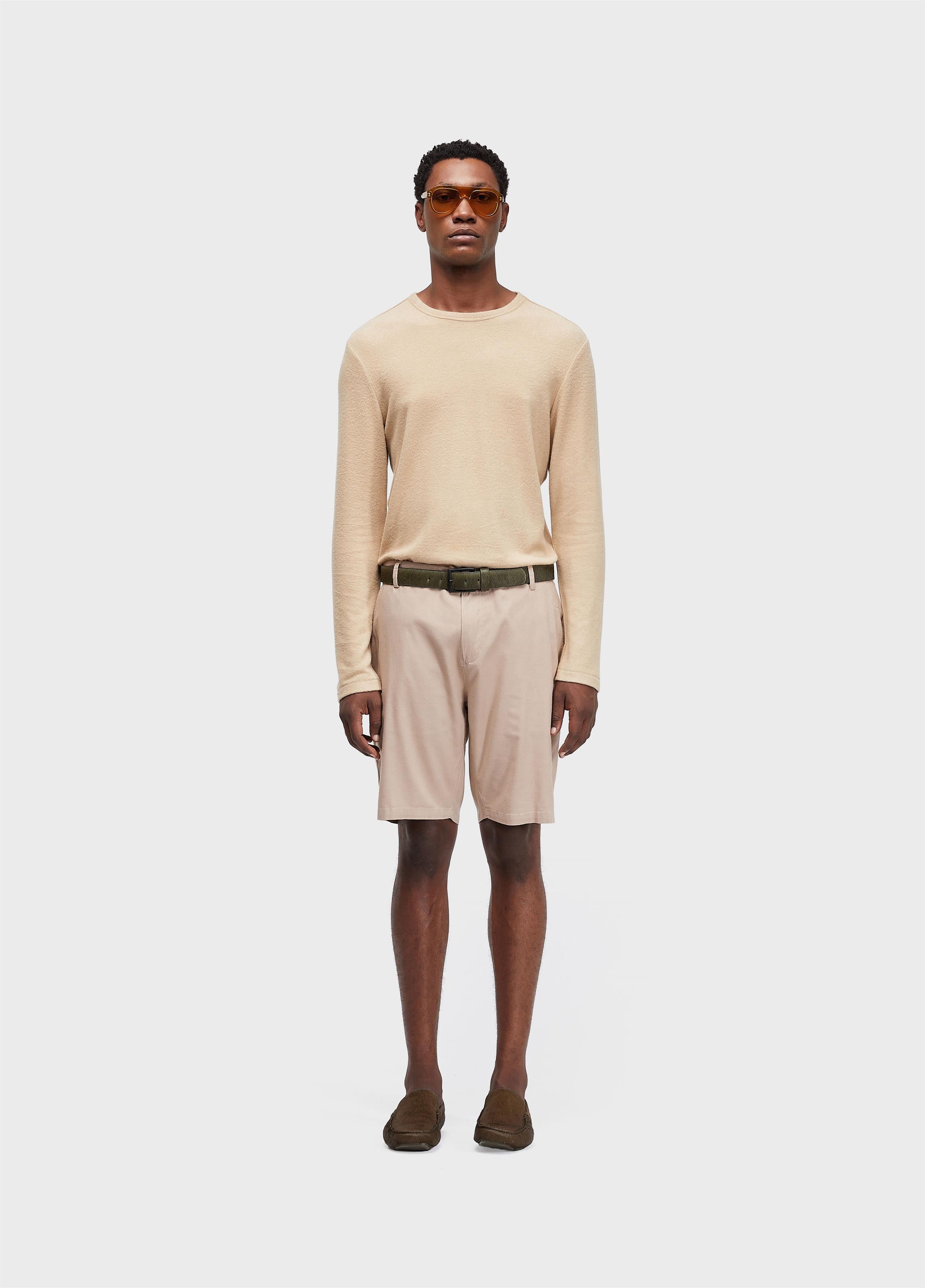 BERMUDA ALFAIATARIA BASIC LINEN JUTA