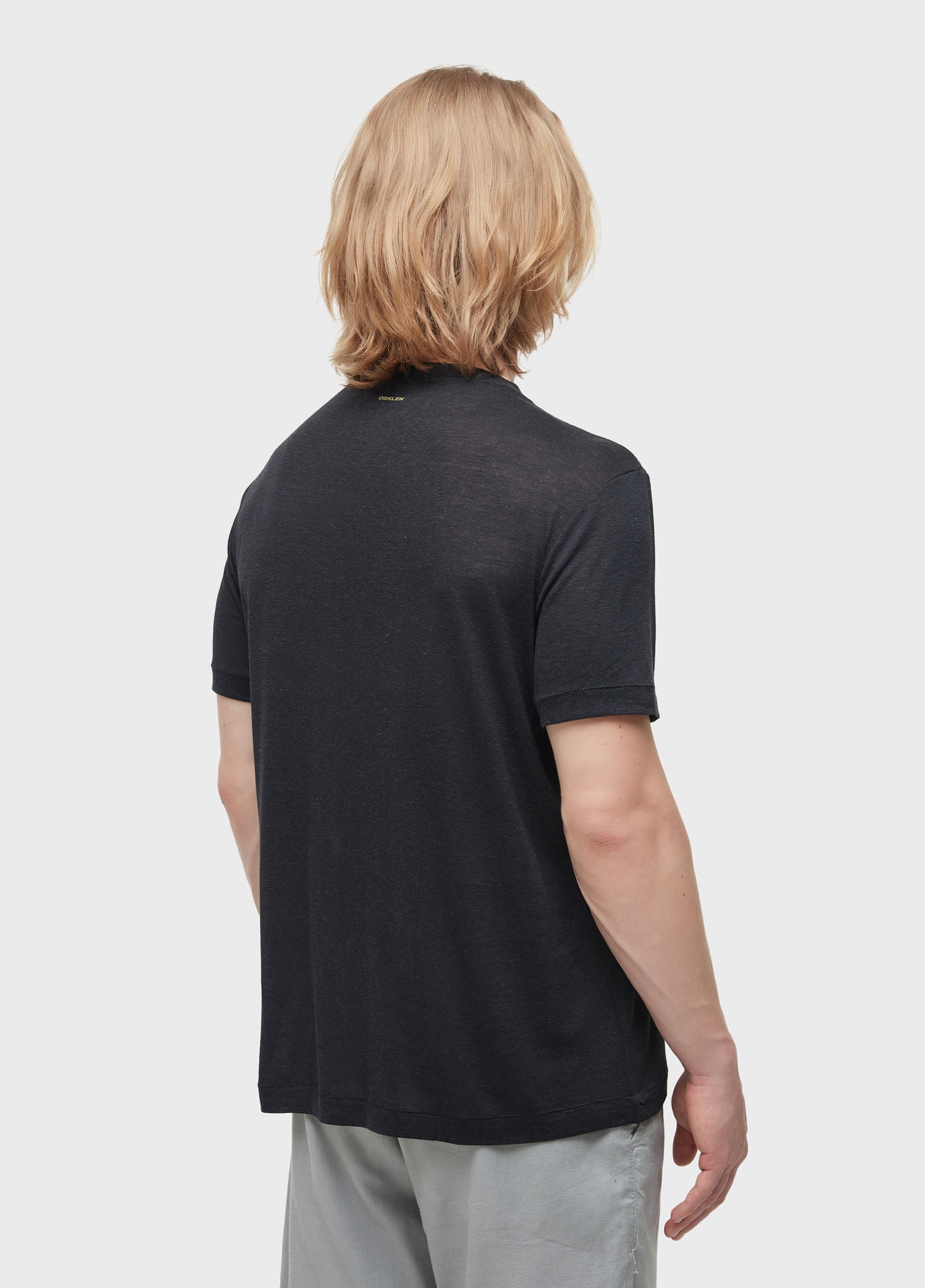 T-SHIRT LIGHT LINEN FLOWER SUN MC PRETO
