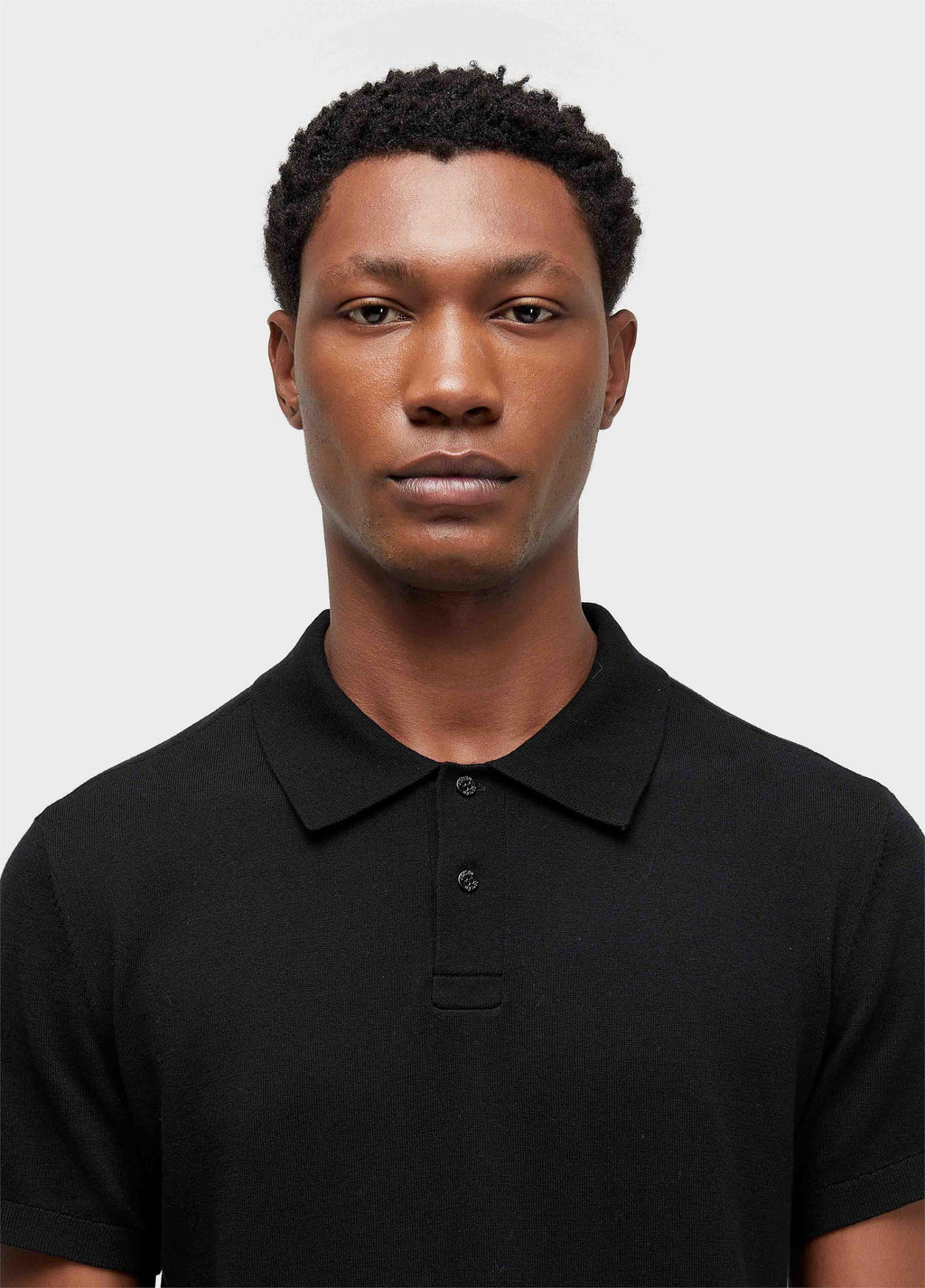 MENS CLASSIC COTTON POLO SHIRT PRETO