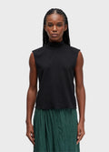 TOP CROPPED GOLA ALTA TEXTURA