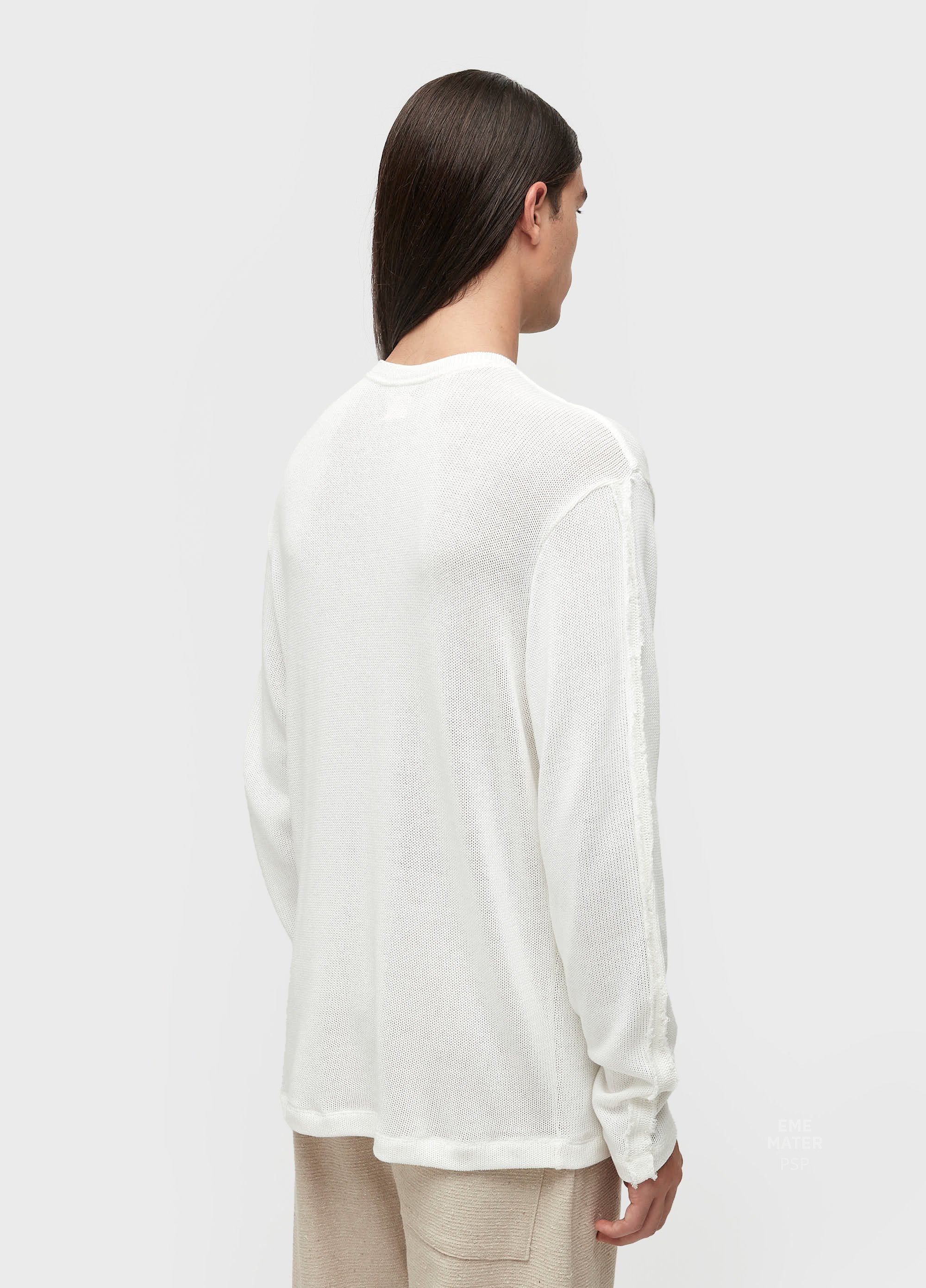 T-SHIRT OVER KNIT TEXTURE SEAM ML