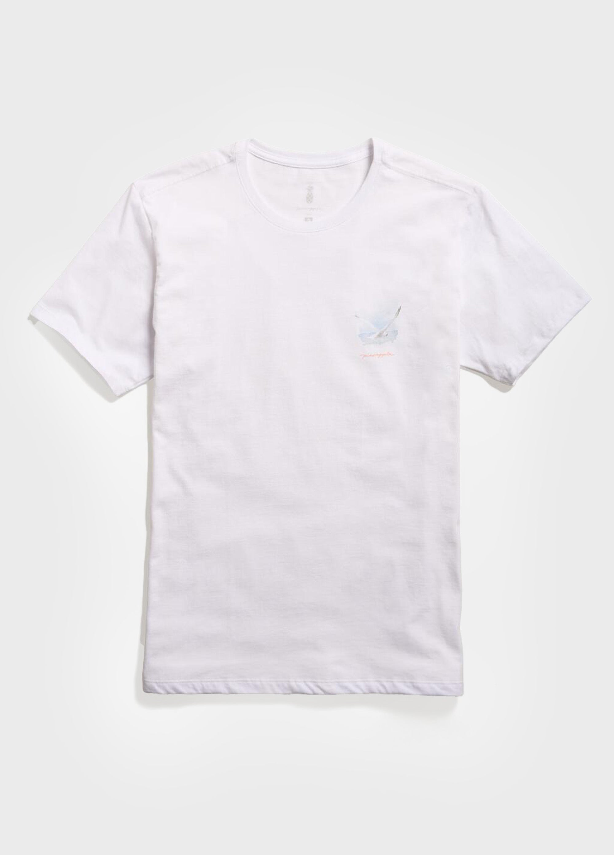 T-SHIRT AQUARELA GAIVOTAS BRANCO