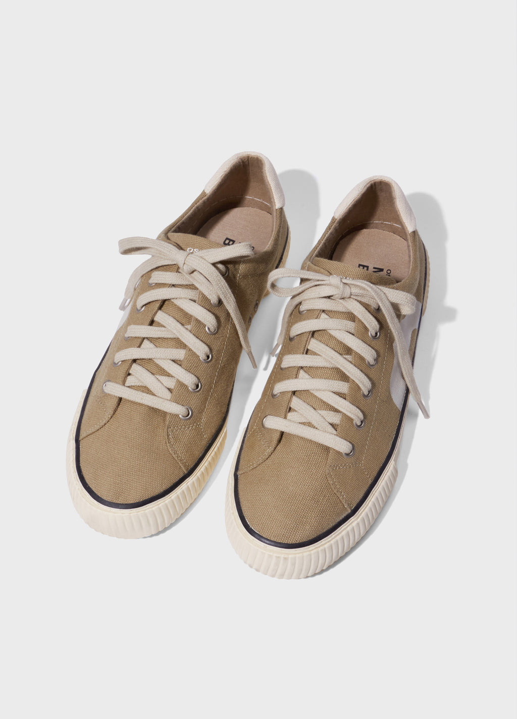 TÊNIS LONA +5521 M CAQUI/OFF-WHITE