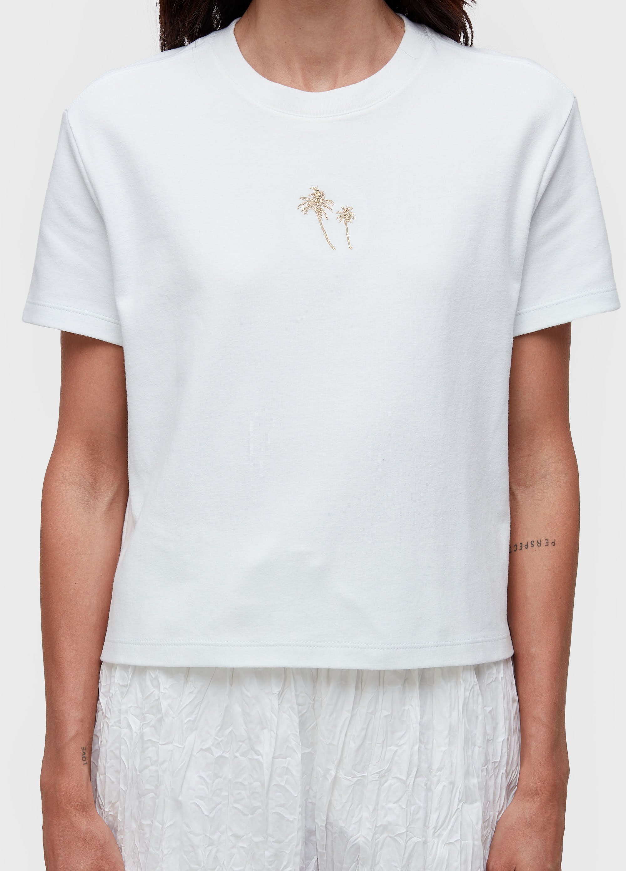 T-SHIRT BORDADO COQUEIROS GOLD
