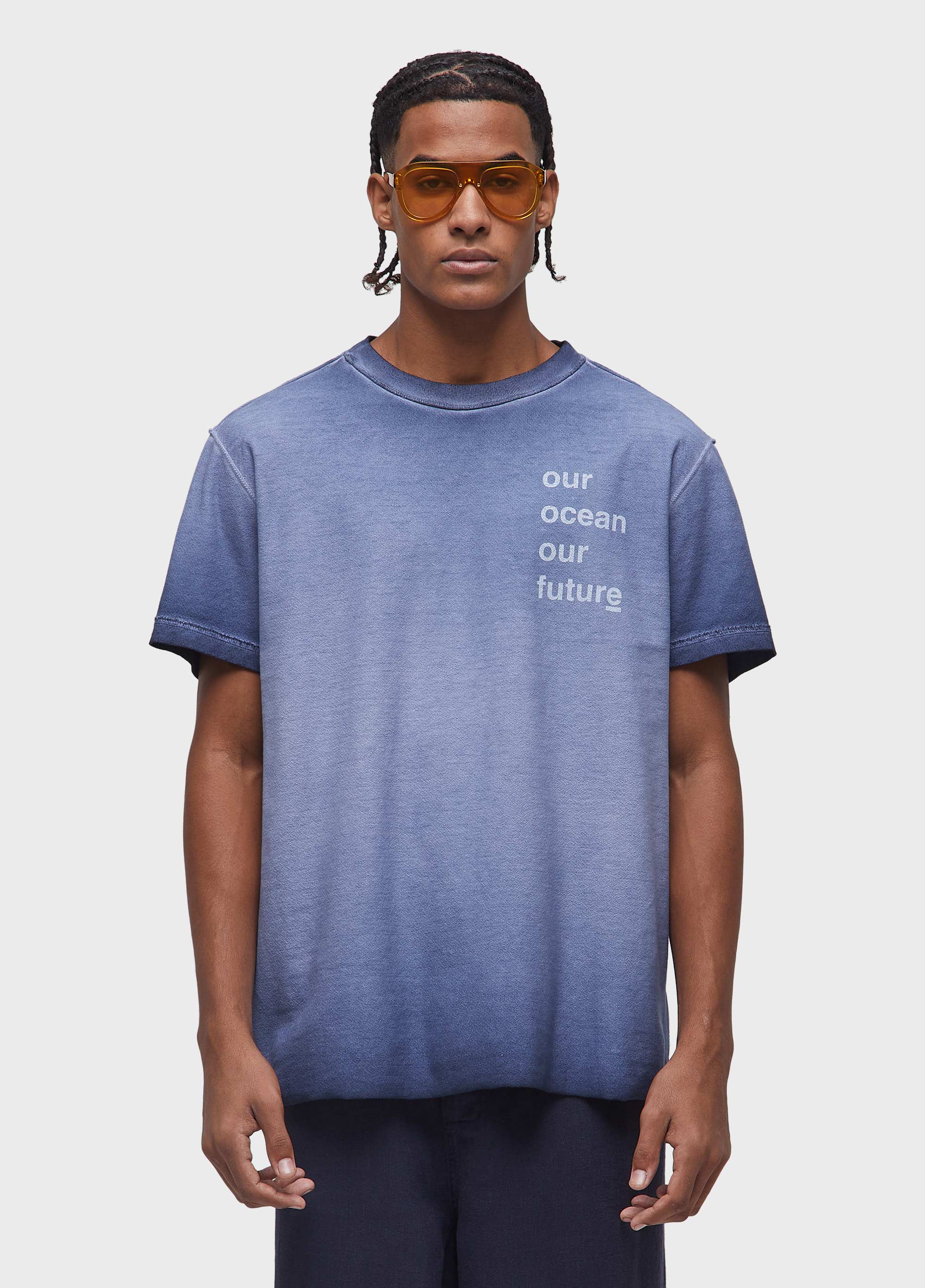 T-SHIRT DOUBLE WATERCOLOR FISH MC MARINHO