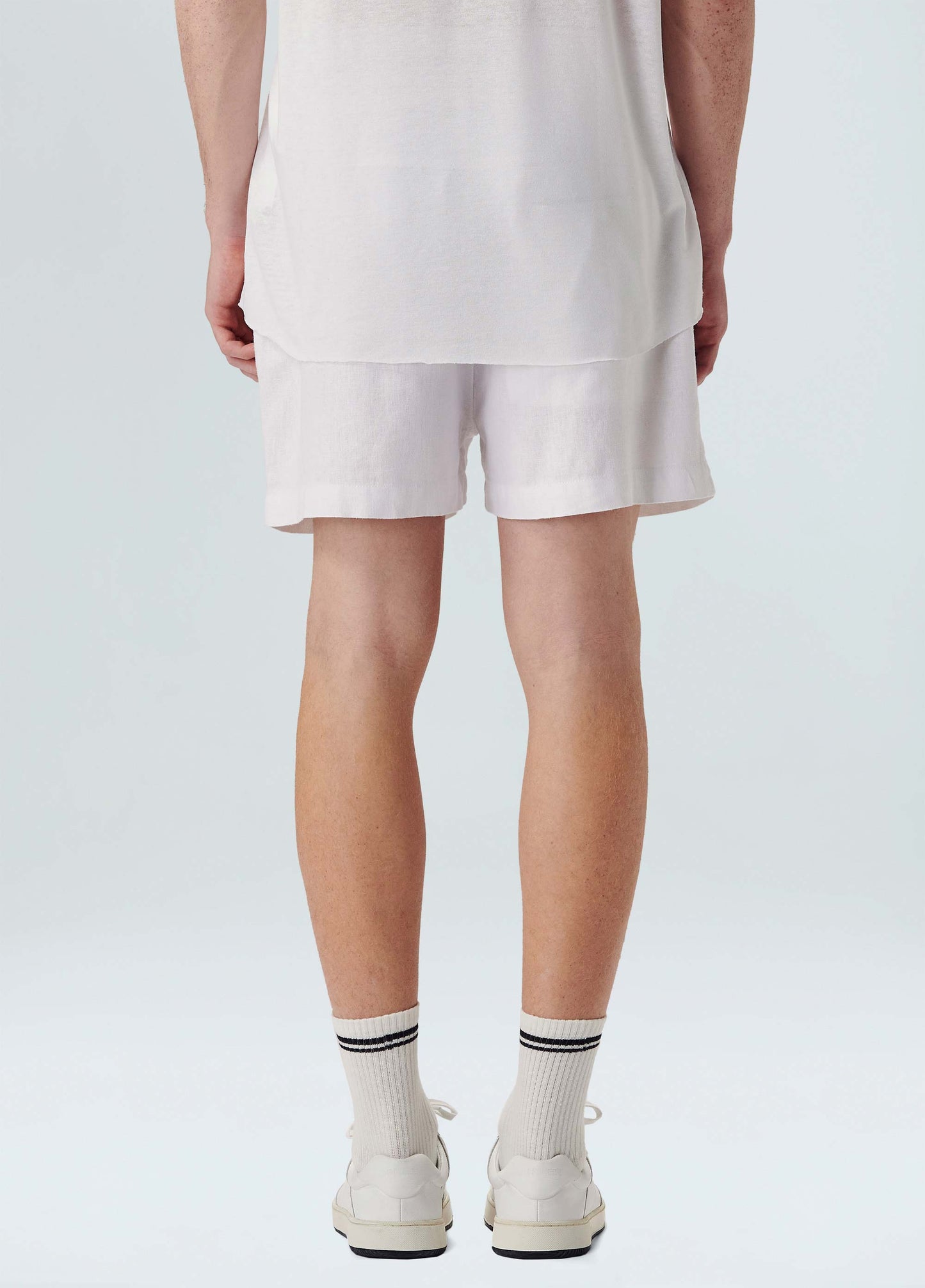 SHORT FLUID LINEN PLEATS