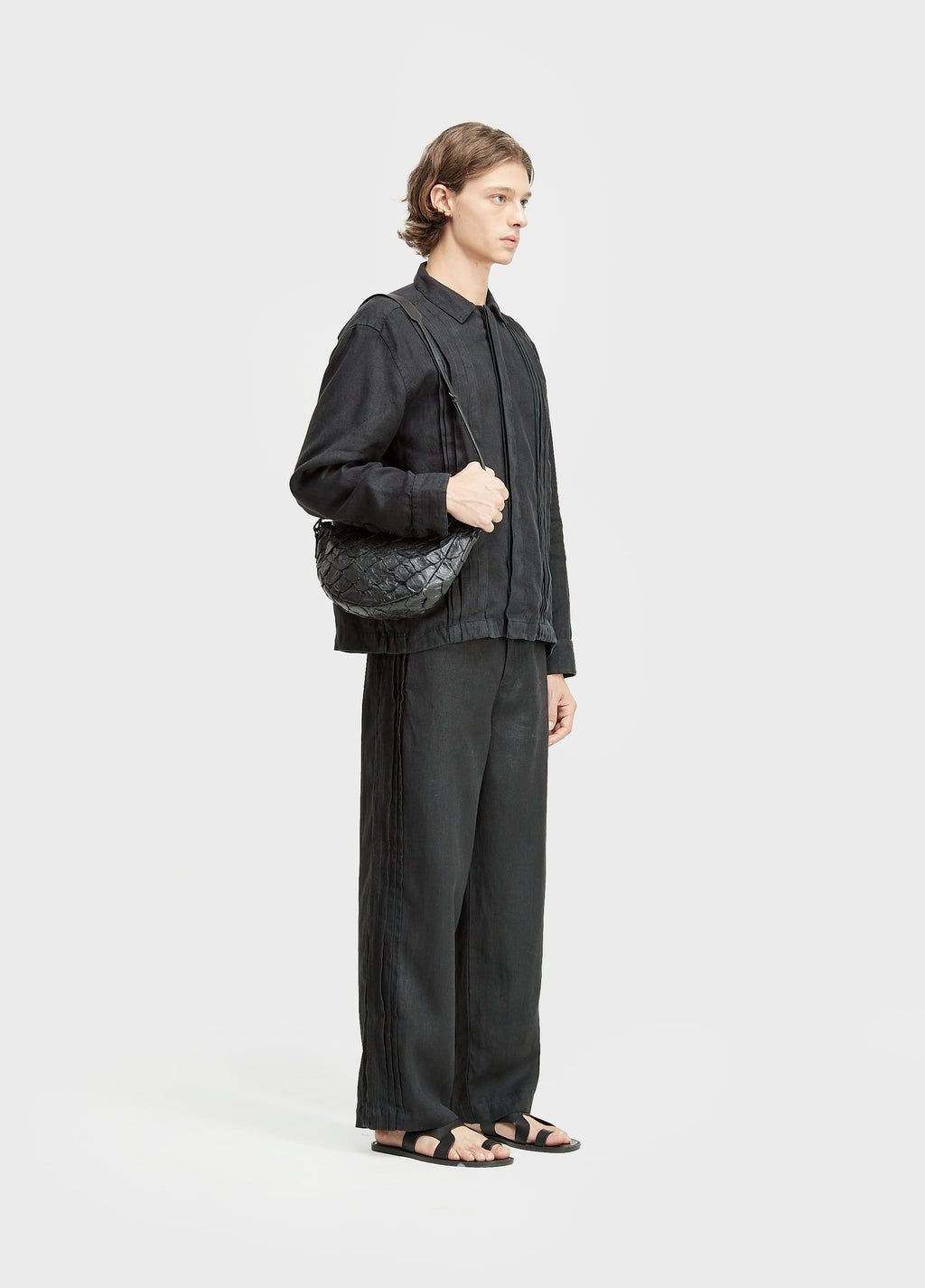 CALÇA LINEN PRANCHÃO PLEATS