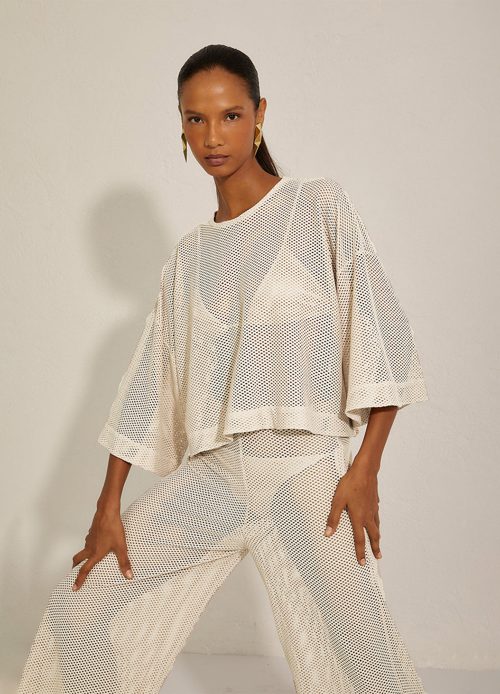 BLUSA TELA OFF-WHITE
