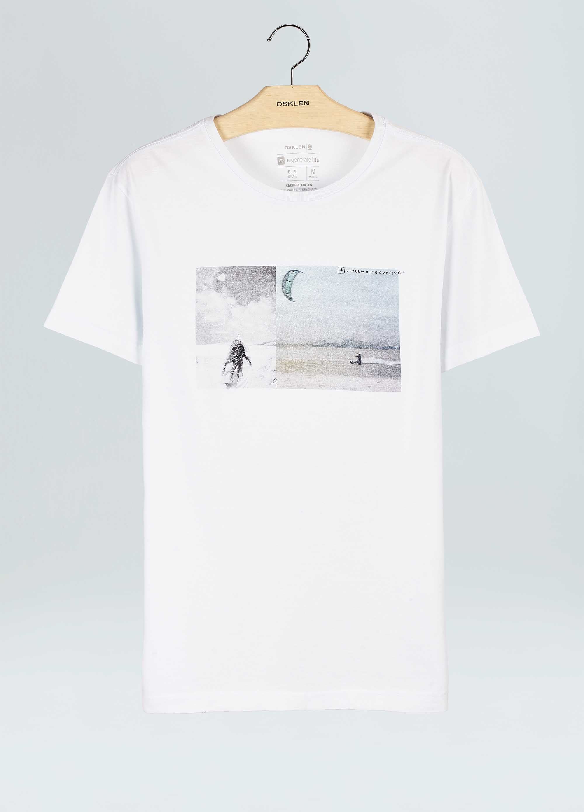 T-SHIRT STONE 2 KITES BRANCO