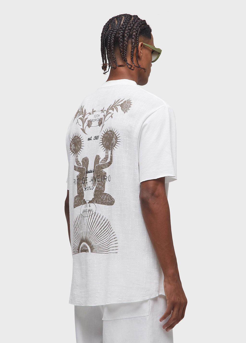 T-SHIRT POCKET TRACE WOMEN MC OFF-WHITE