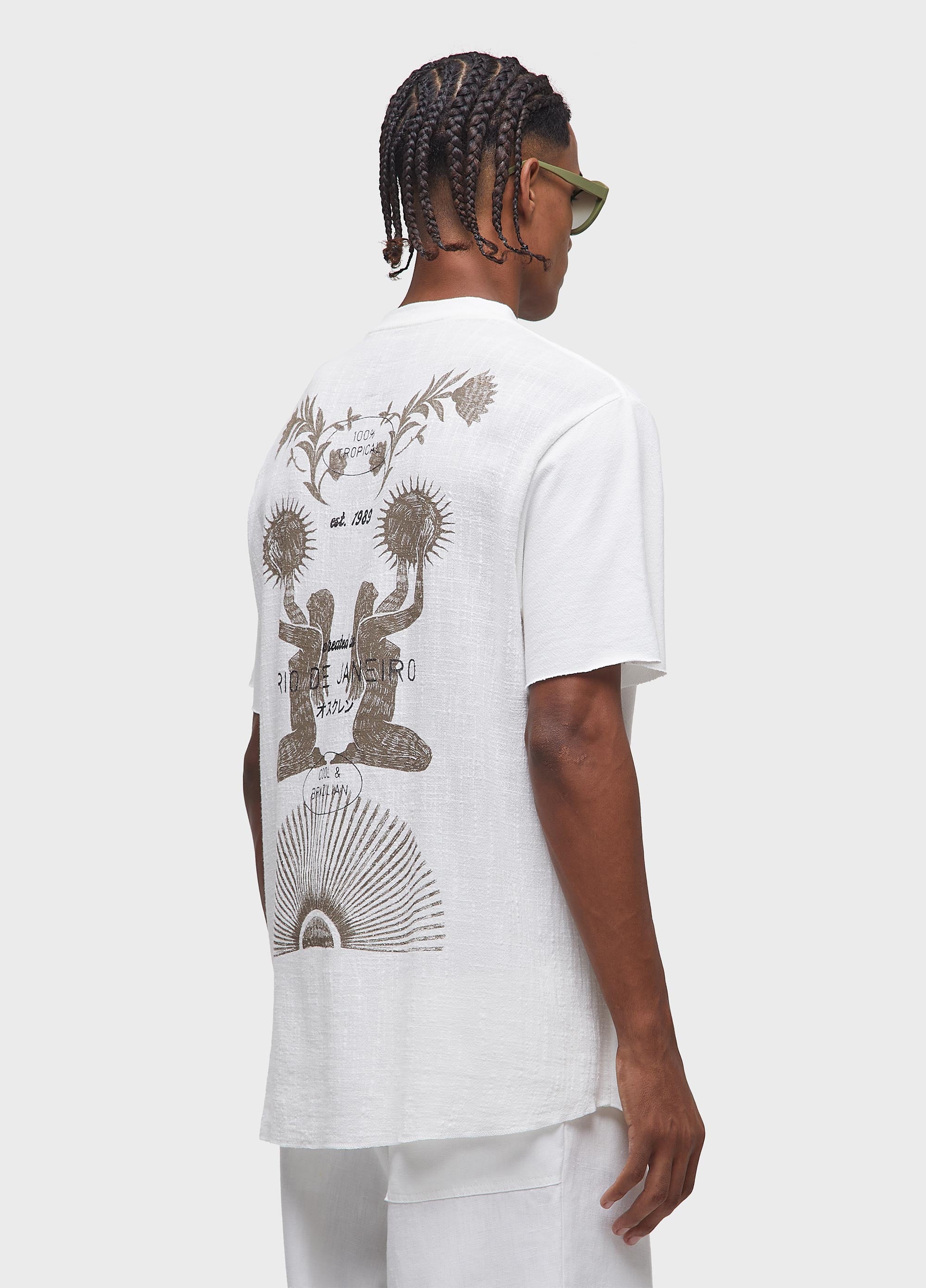 T-SHIRT POCKET TRACE WOMEN MC OFF-WHITE