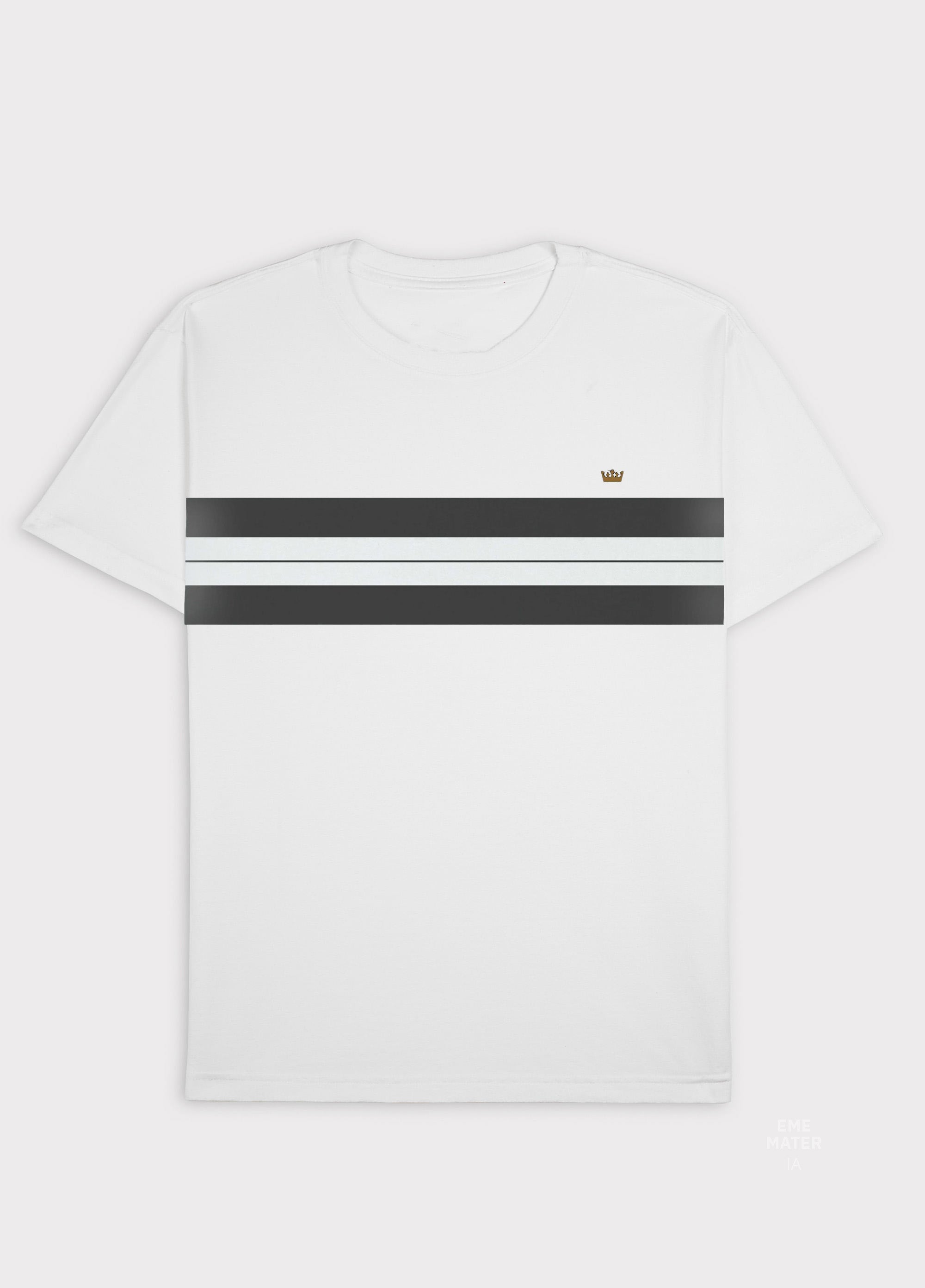 T-SHIRT VINTAGE LISTRADO PRANCHAO MC