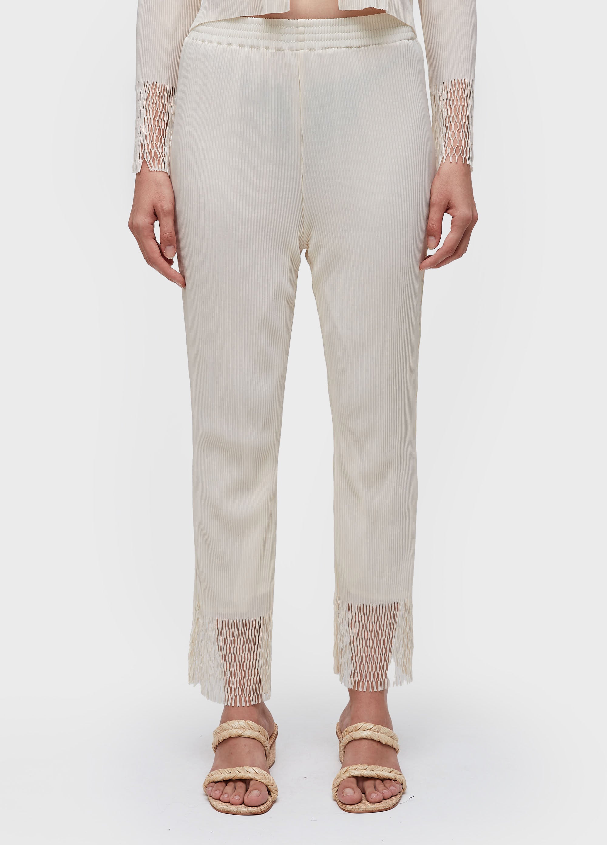 CALÇA RETA PLISSÊ