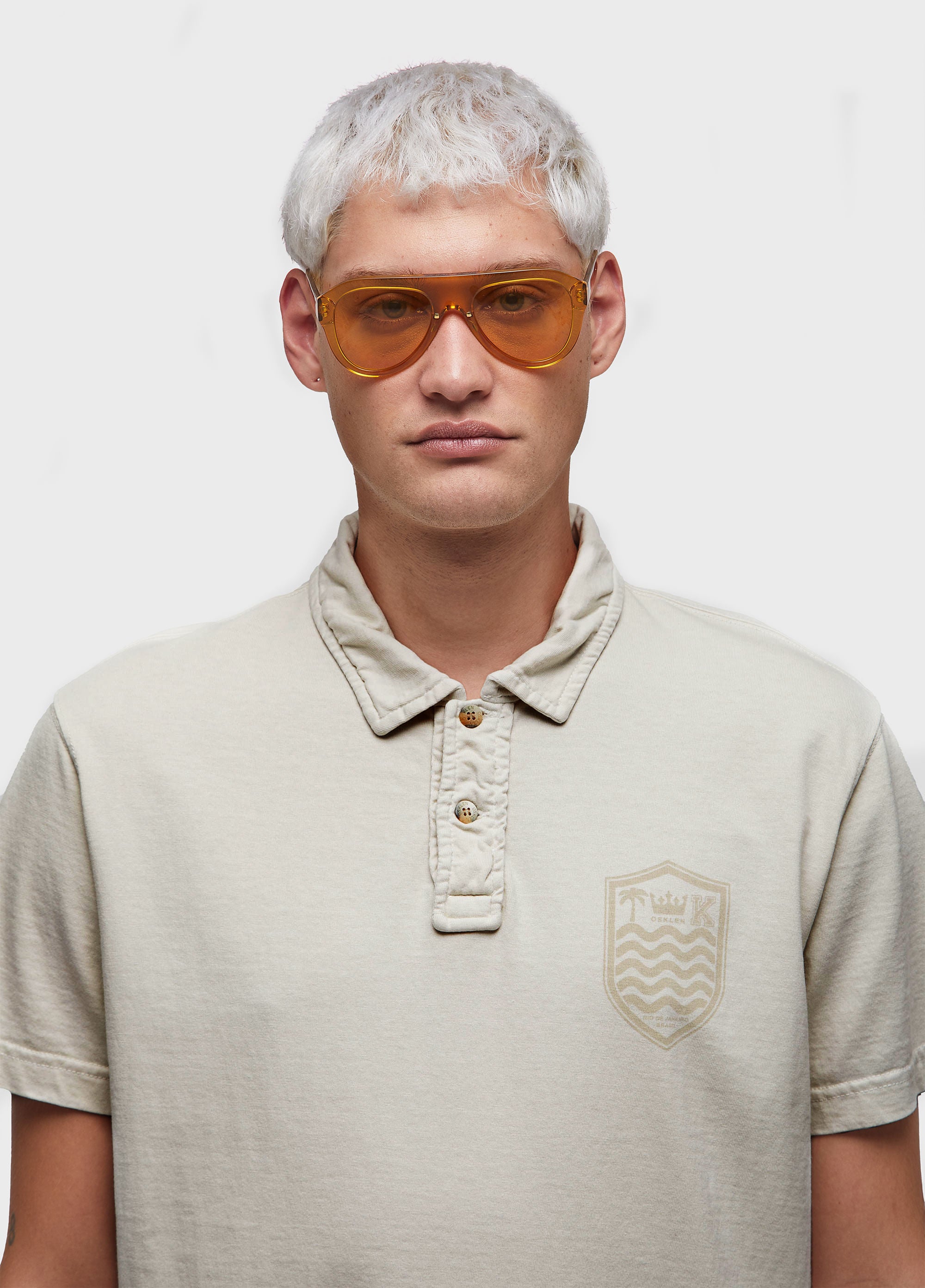 CAMISA POLO STONE MC COLORS AREIA