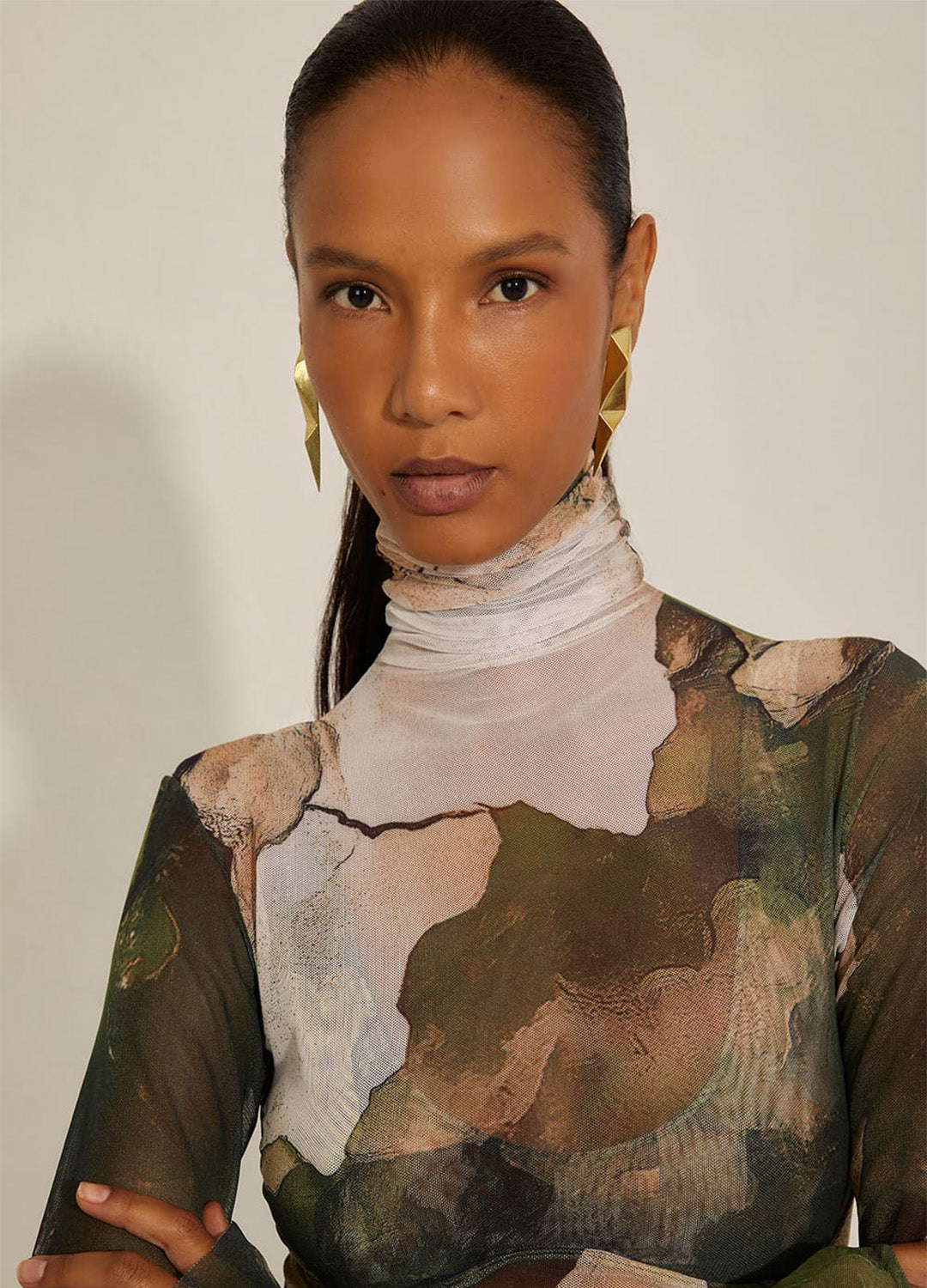 BODY TULE LONG JOHN CAMOUFLAGE