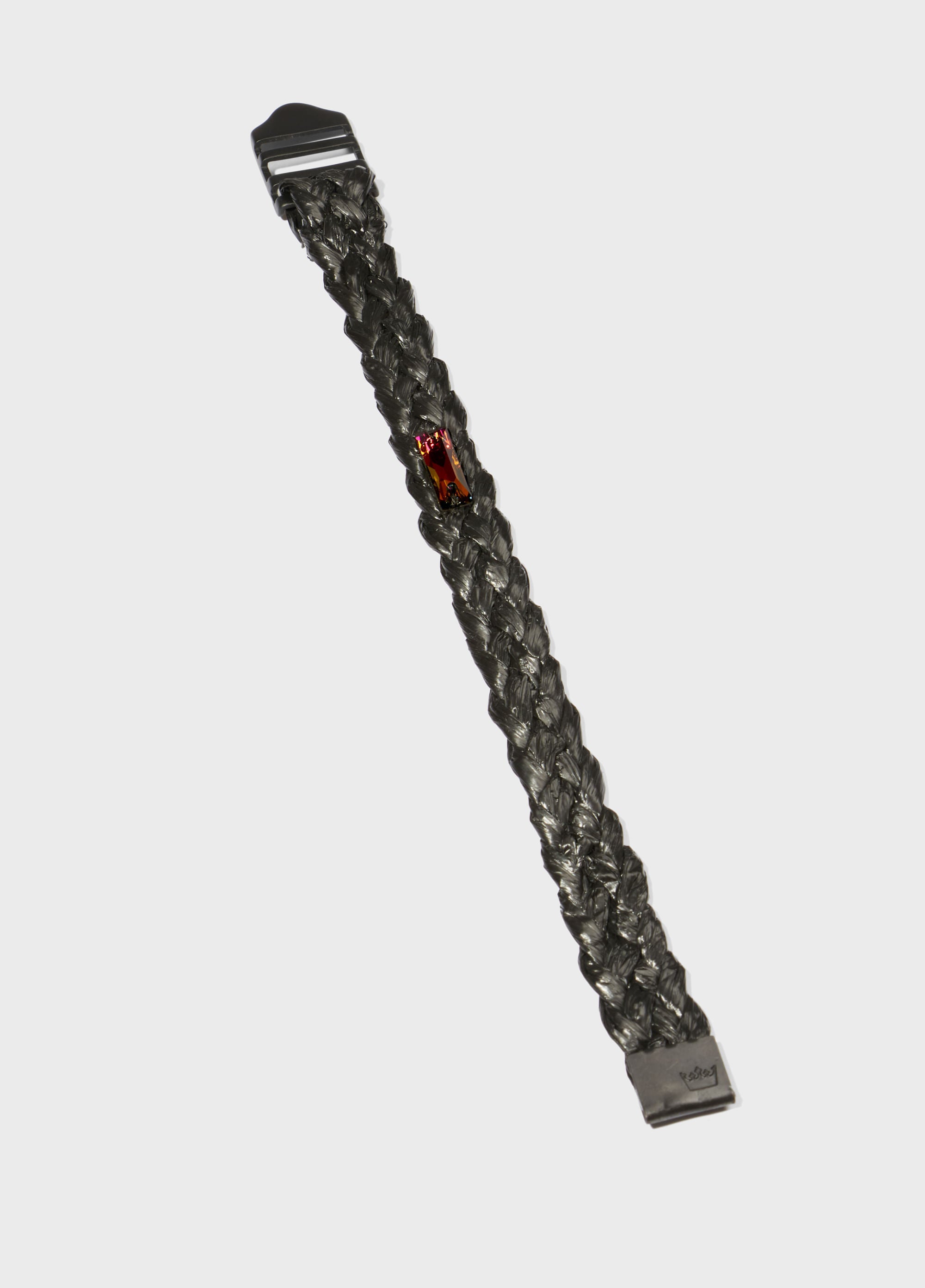 PULSEIRA CRISTAL SOLITÁRIO RÁFIA