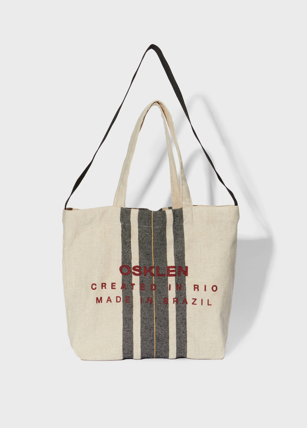 BOLSA TOTE LONA PRANCHAO NATURAL/PRETO