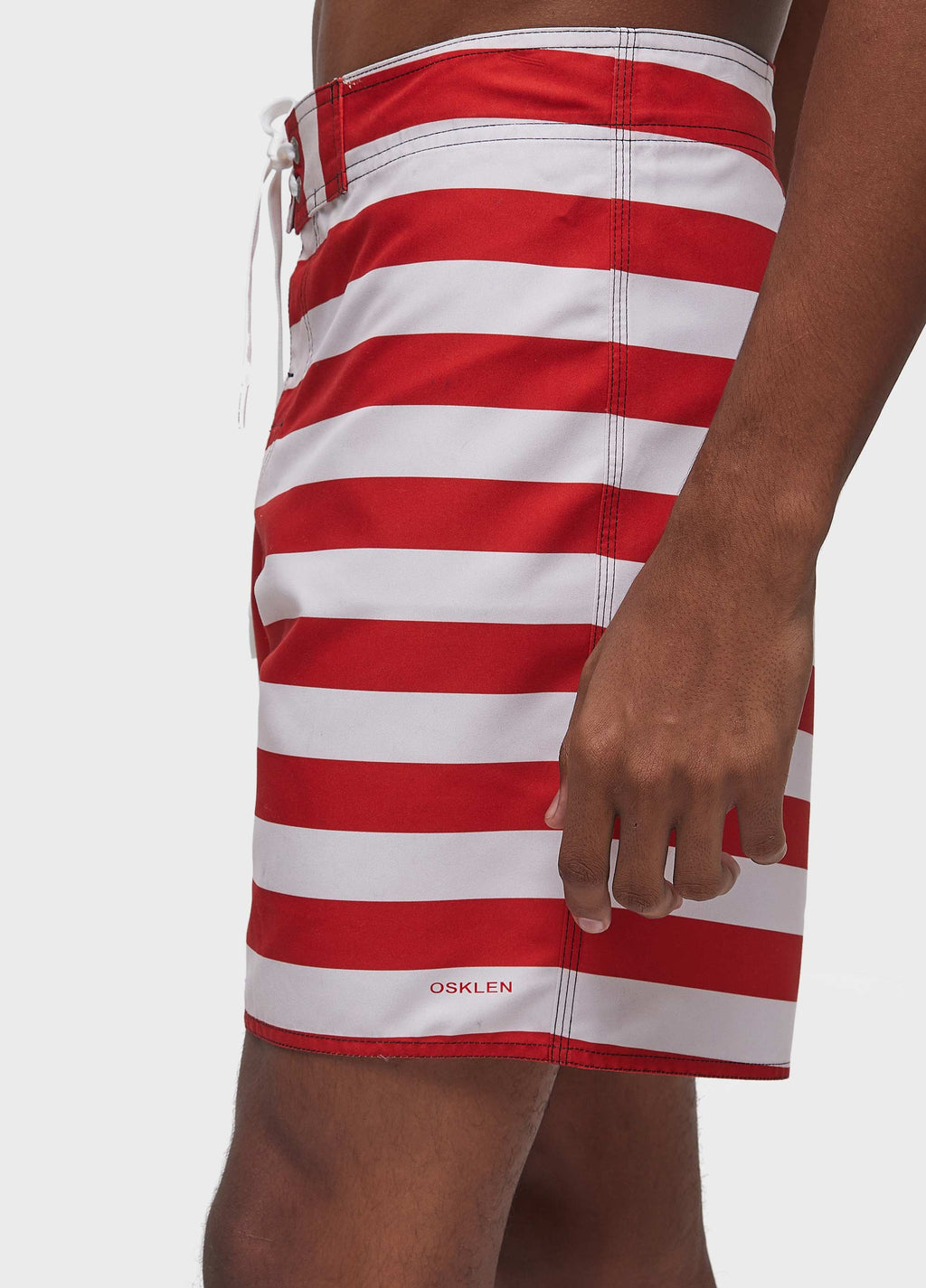 BERMUDA SURF GRECIA OFF-WHITE/VERMELHO