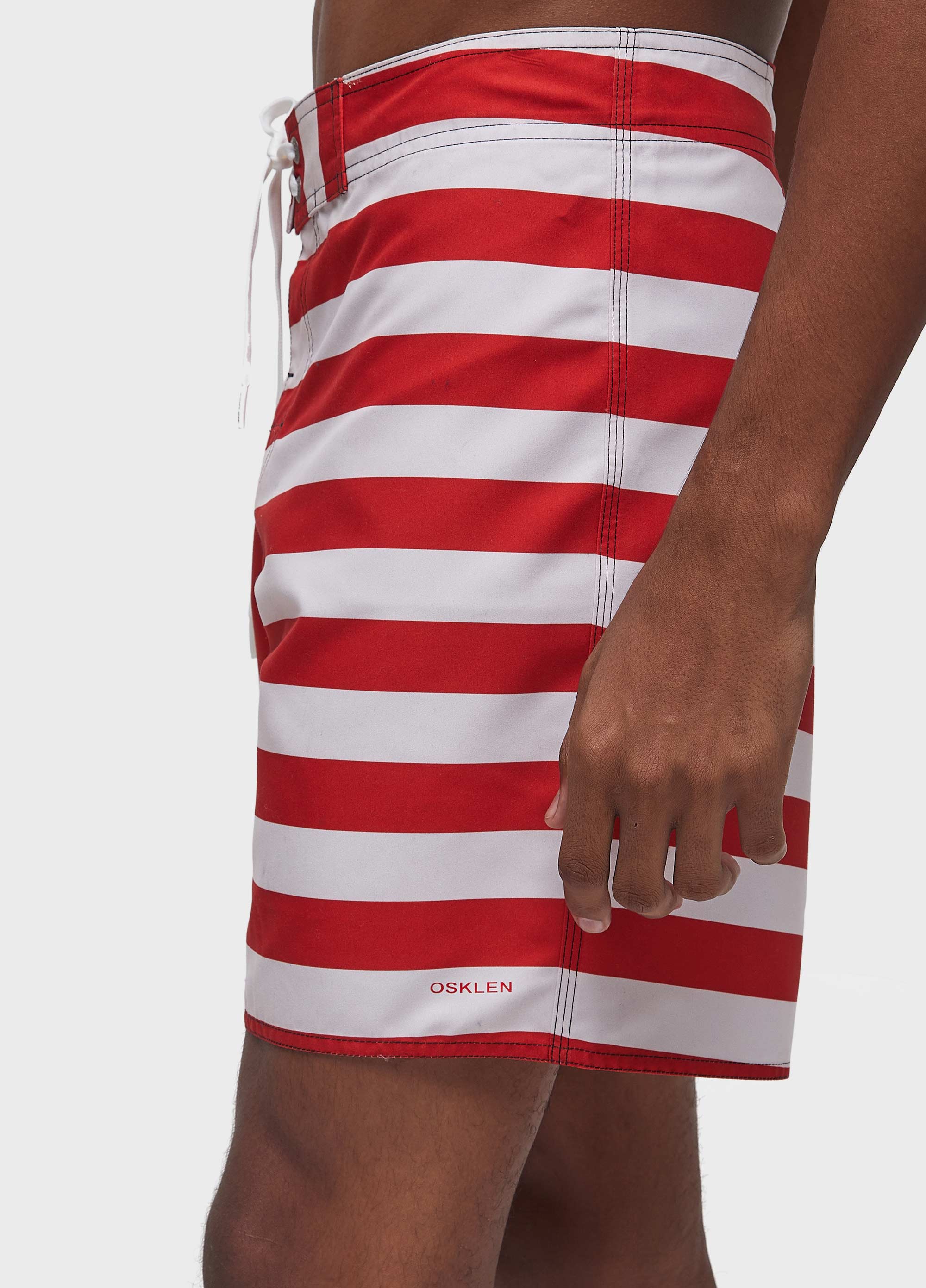 BERMUDA SURF GRECIA OFF-WHITE/VERMELHO