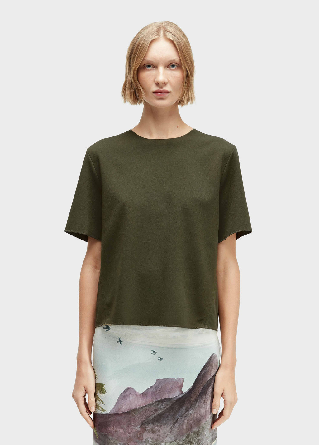 BLUSA RECORTES TEXTURA