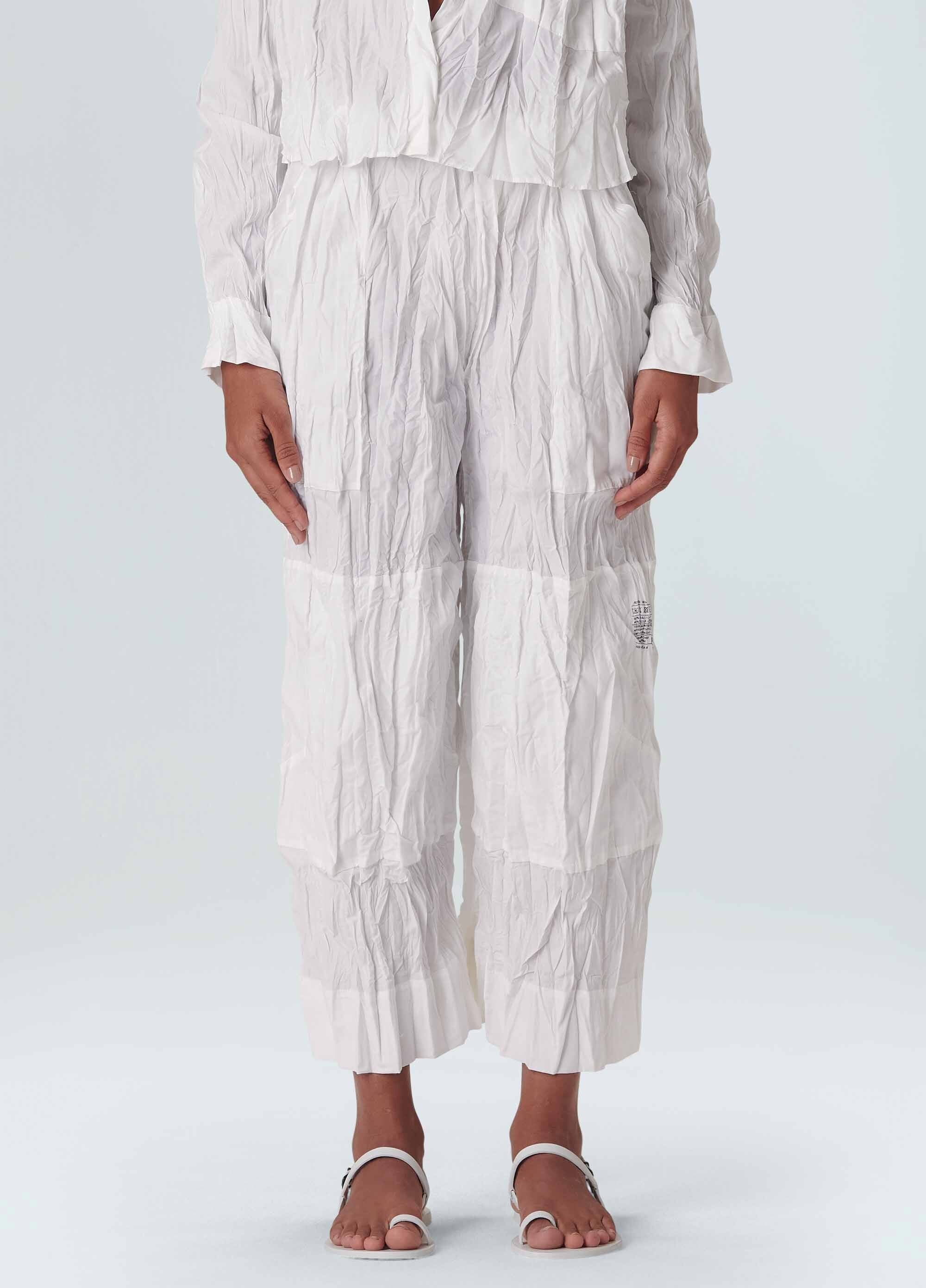 CALÇA TRICOLINE WRINKLED